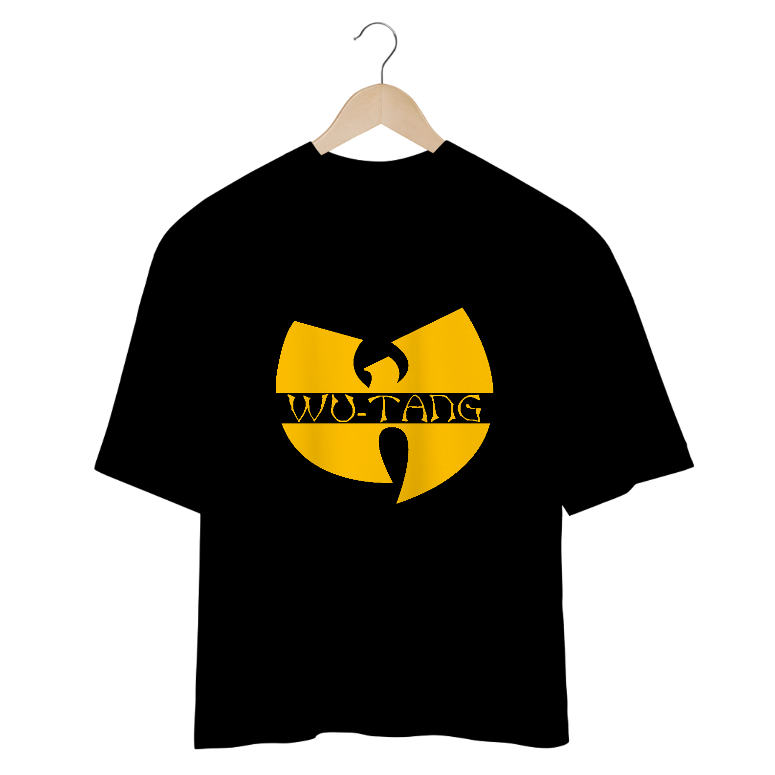 Camiseta Oversized Camiseta de Malha Oversized Wu Tang Clan Logo