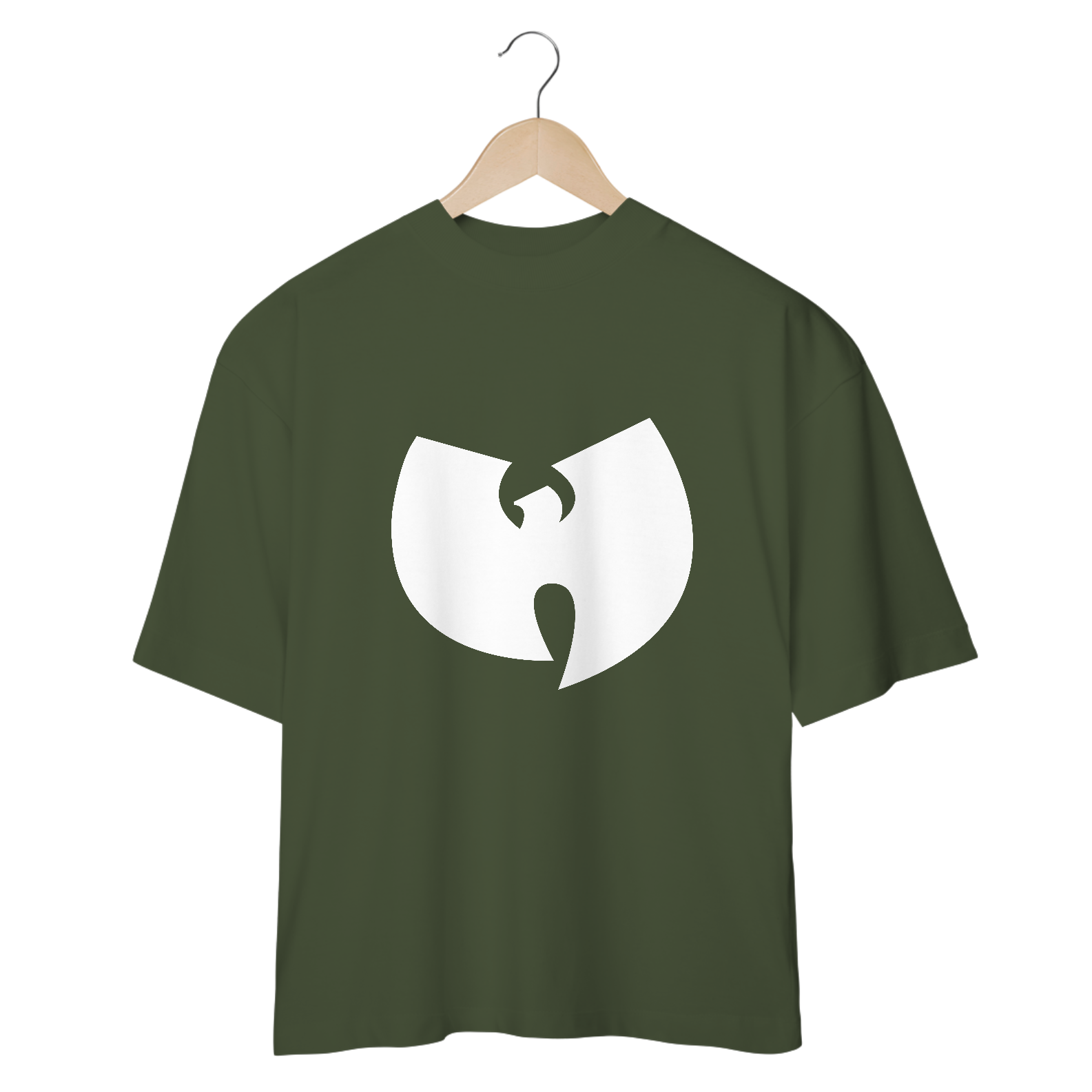 Camiseta Oversized Camiseta de Malha Oversized Wu Tang Clan Logo