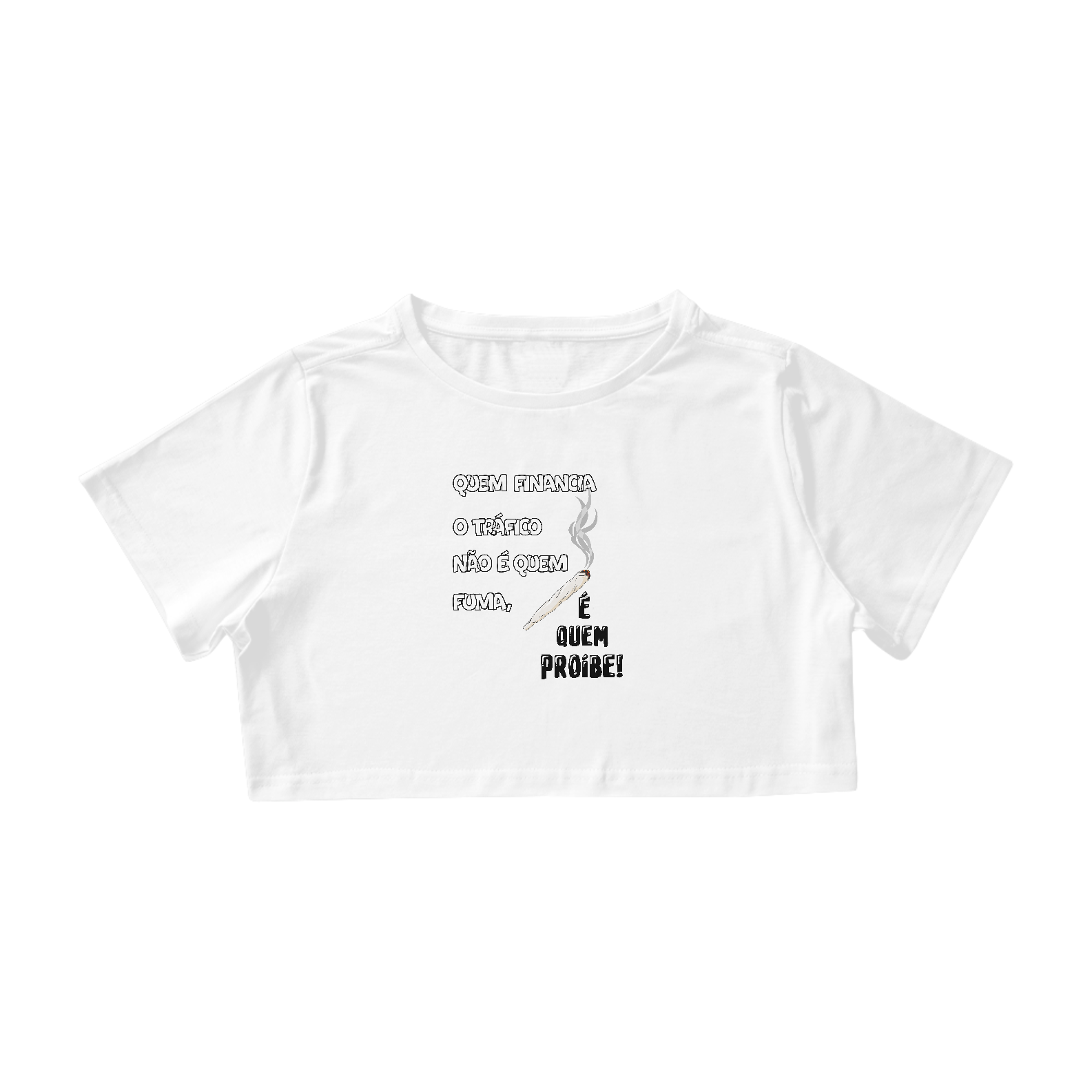 Nome do produto  Cropped Quem Financia o Tráfico