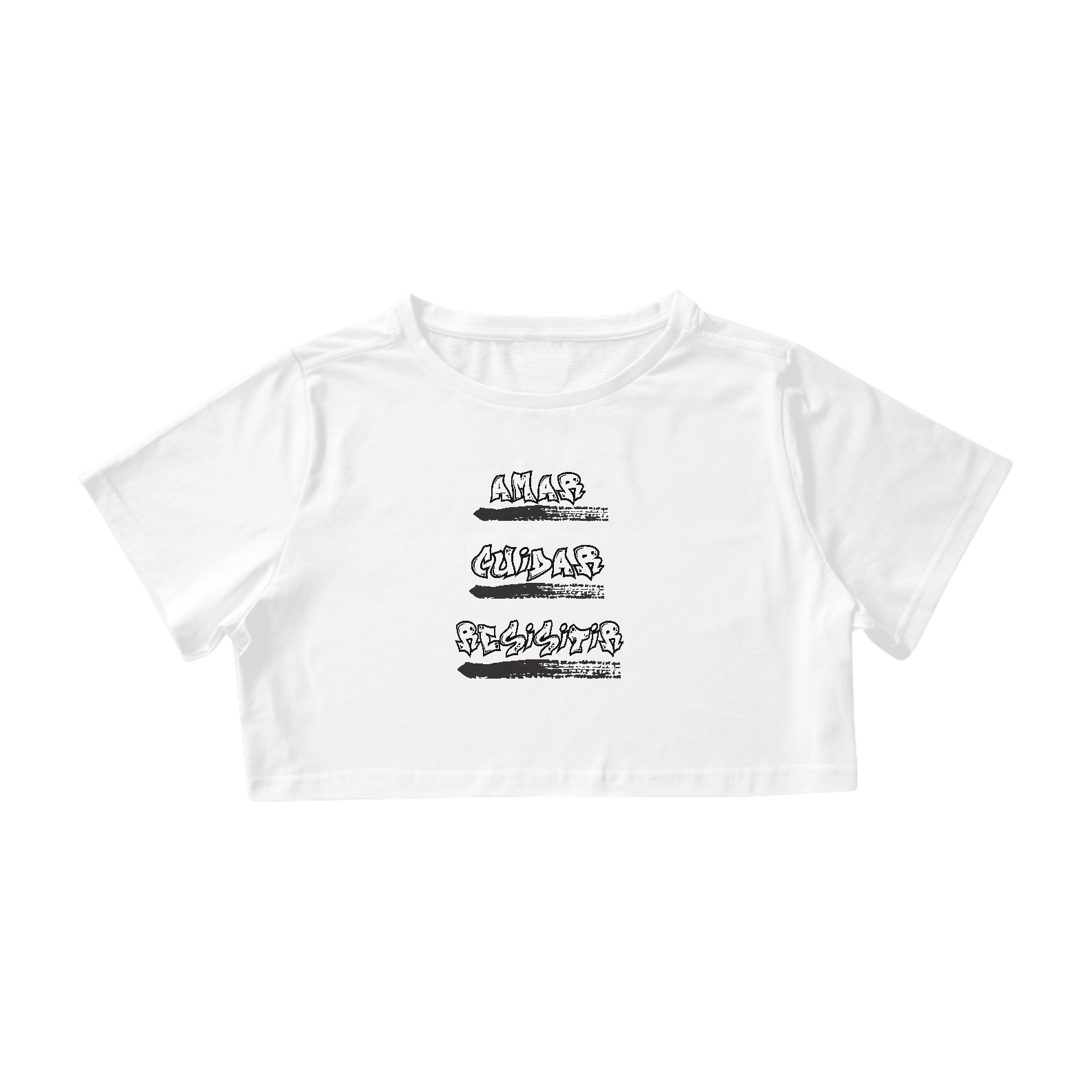 Nome do produto  Cropped Amar, Cuidar, Resistir