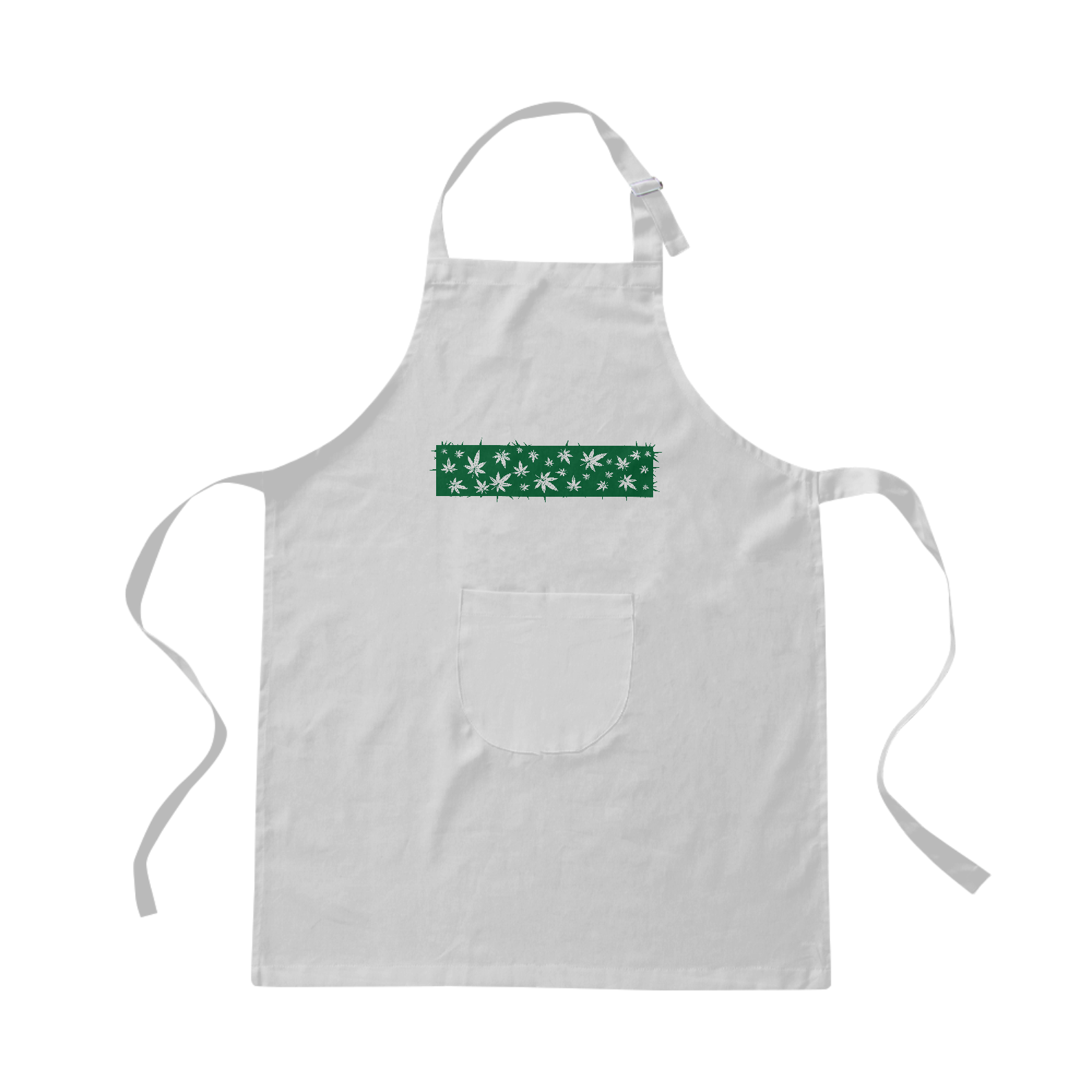 Nome do produto  Avental Folhas Brancas