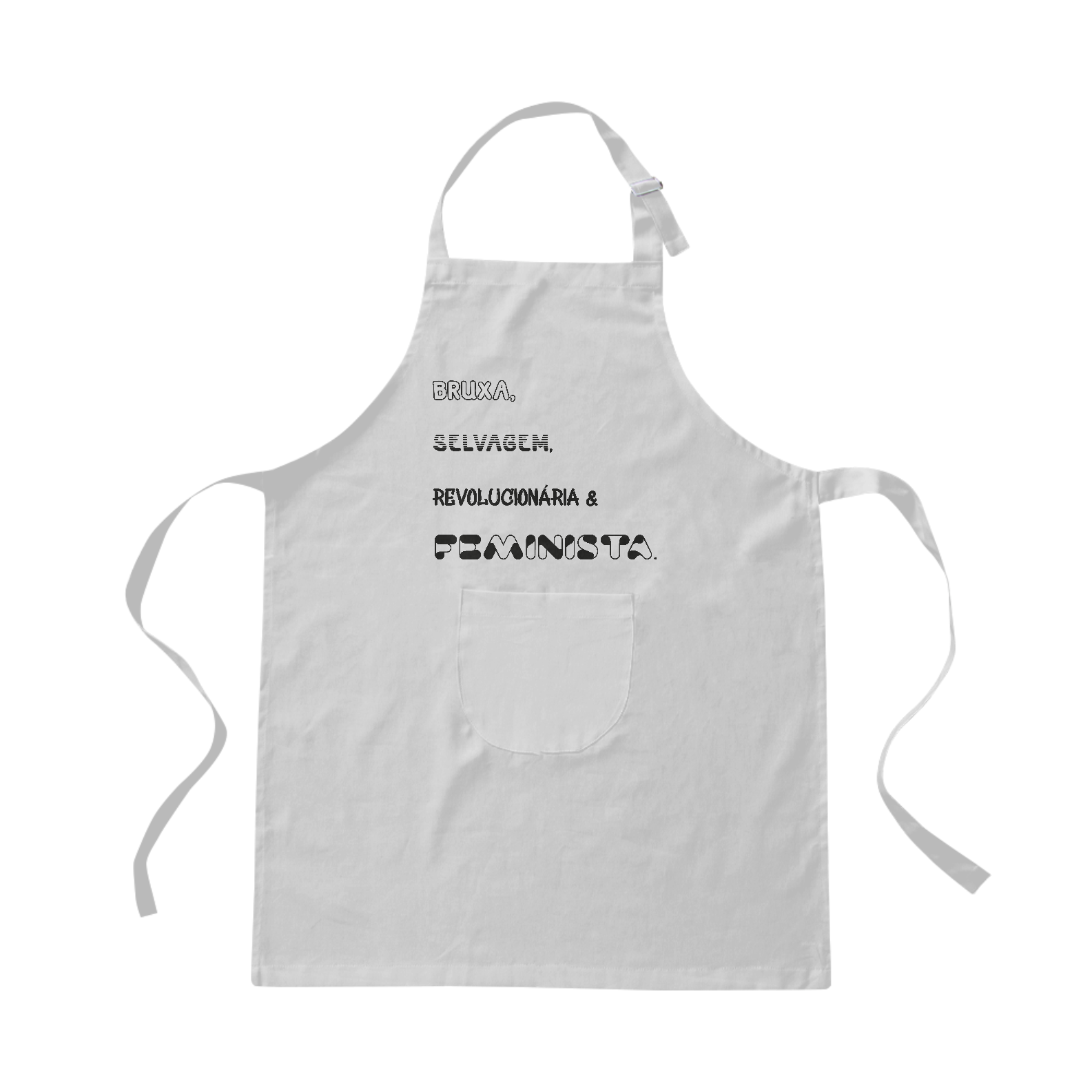 Nome do produto  Avental Bruxa, Selvagem, Revolucionária & Feminista