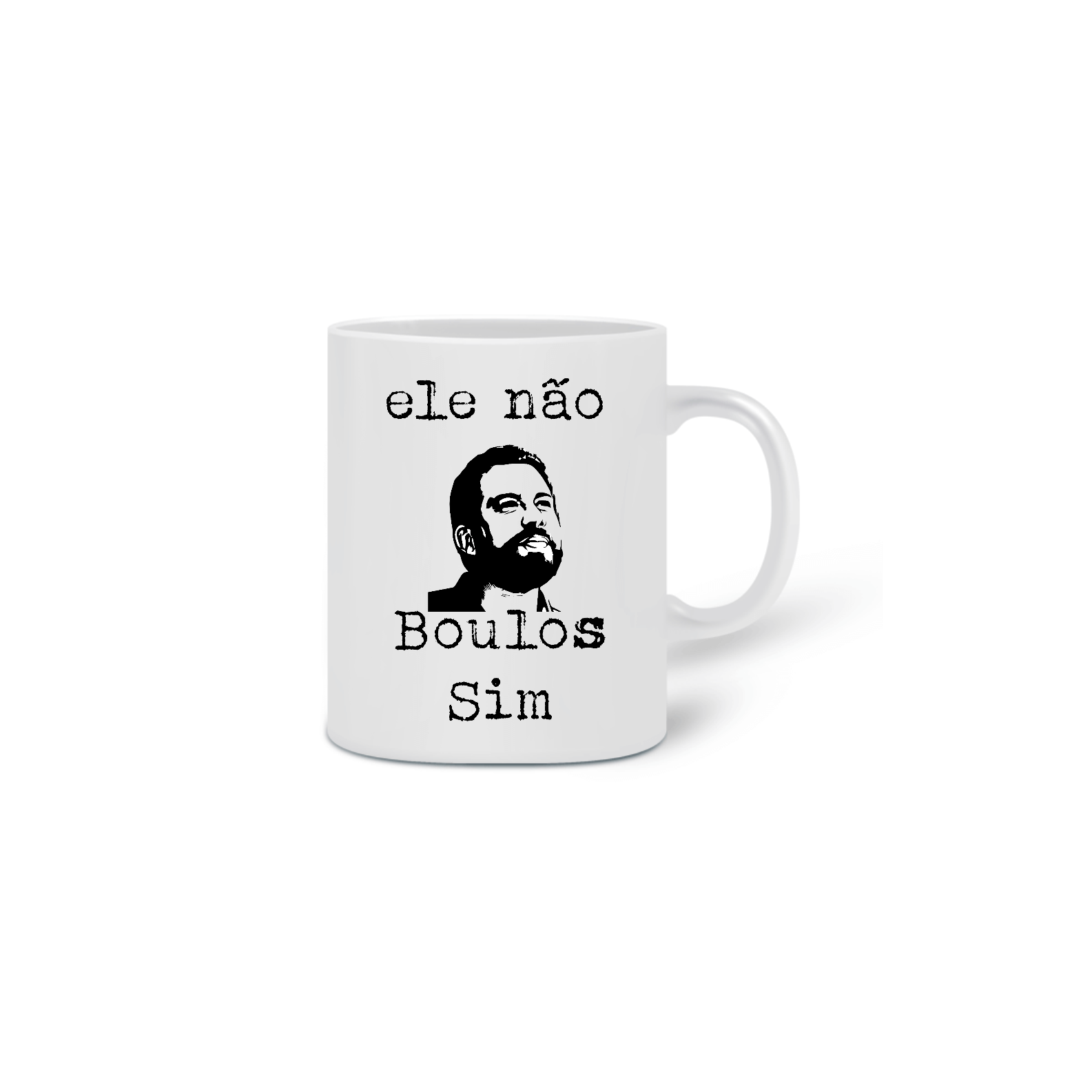 Nome do produto  Caneca ele não, Boulos Sim