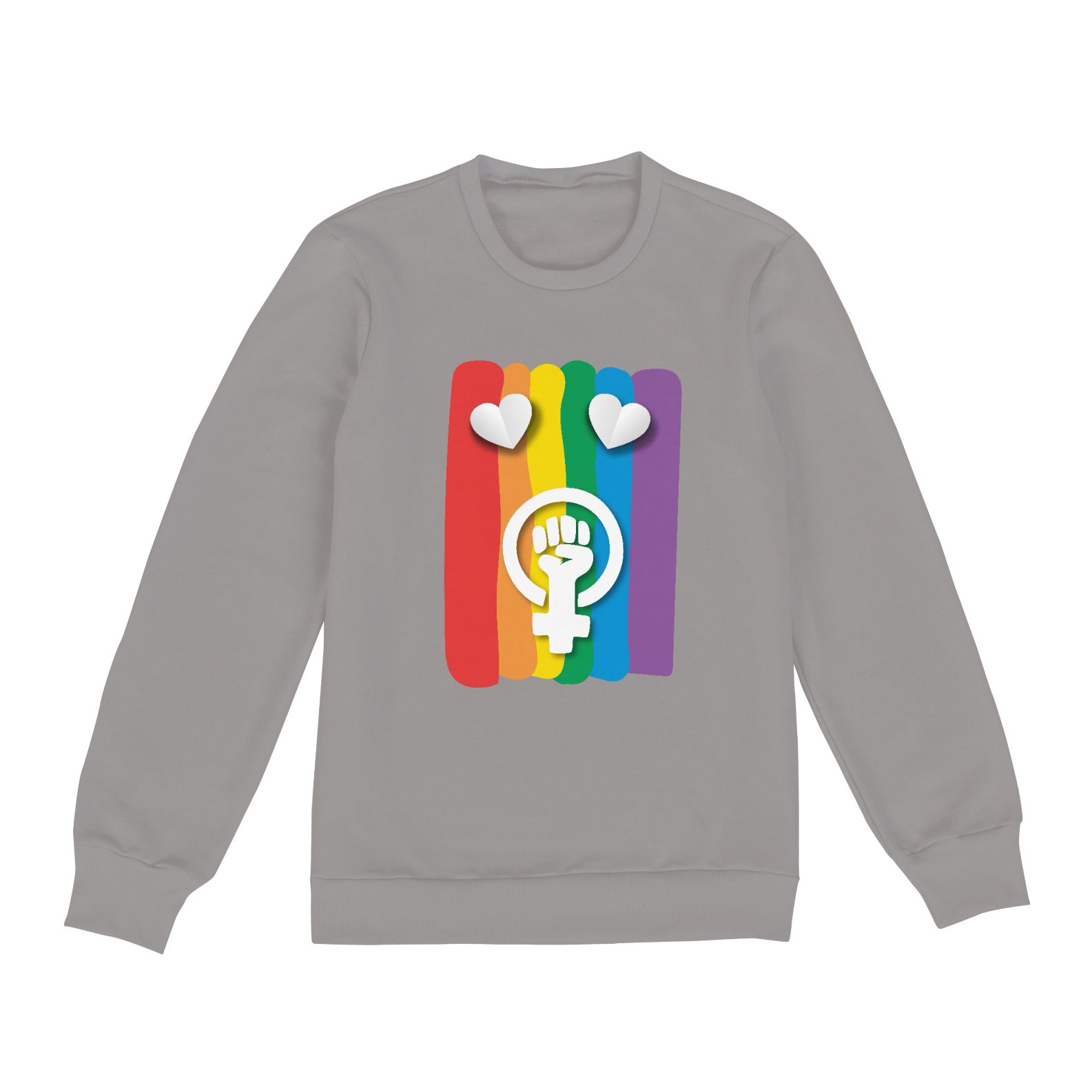 Nome do produto  Moletom Fechado LGBTQIA+, Feminismo e Amor