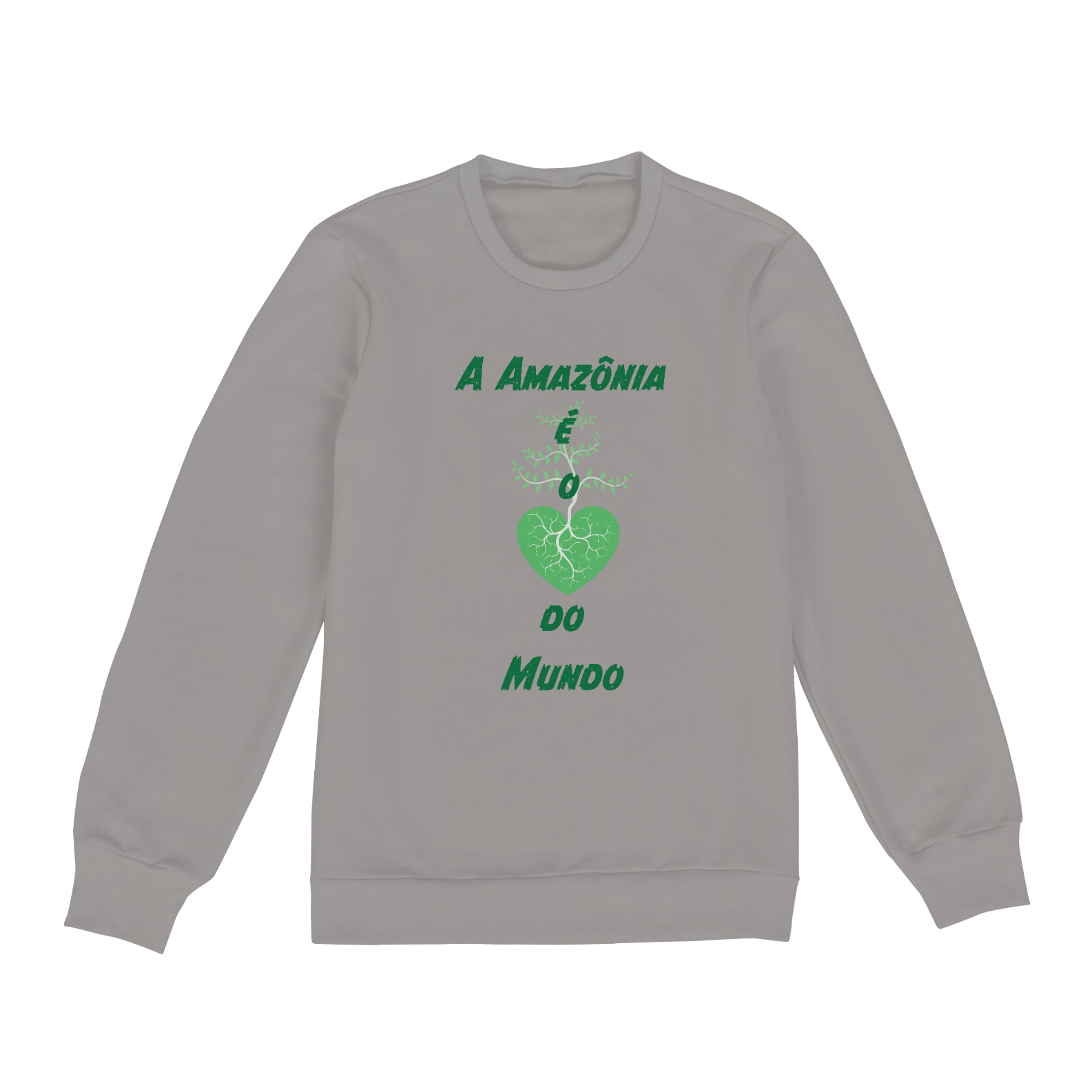 Nome do produto  Moletom Fechado A Amazônia é o Coração do Mundo