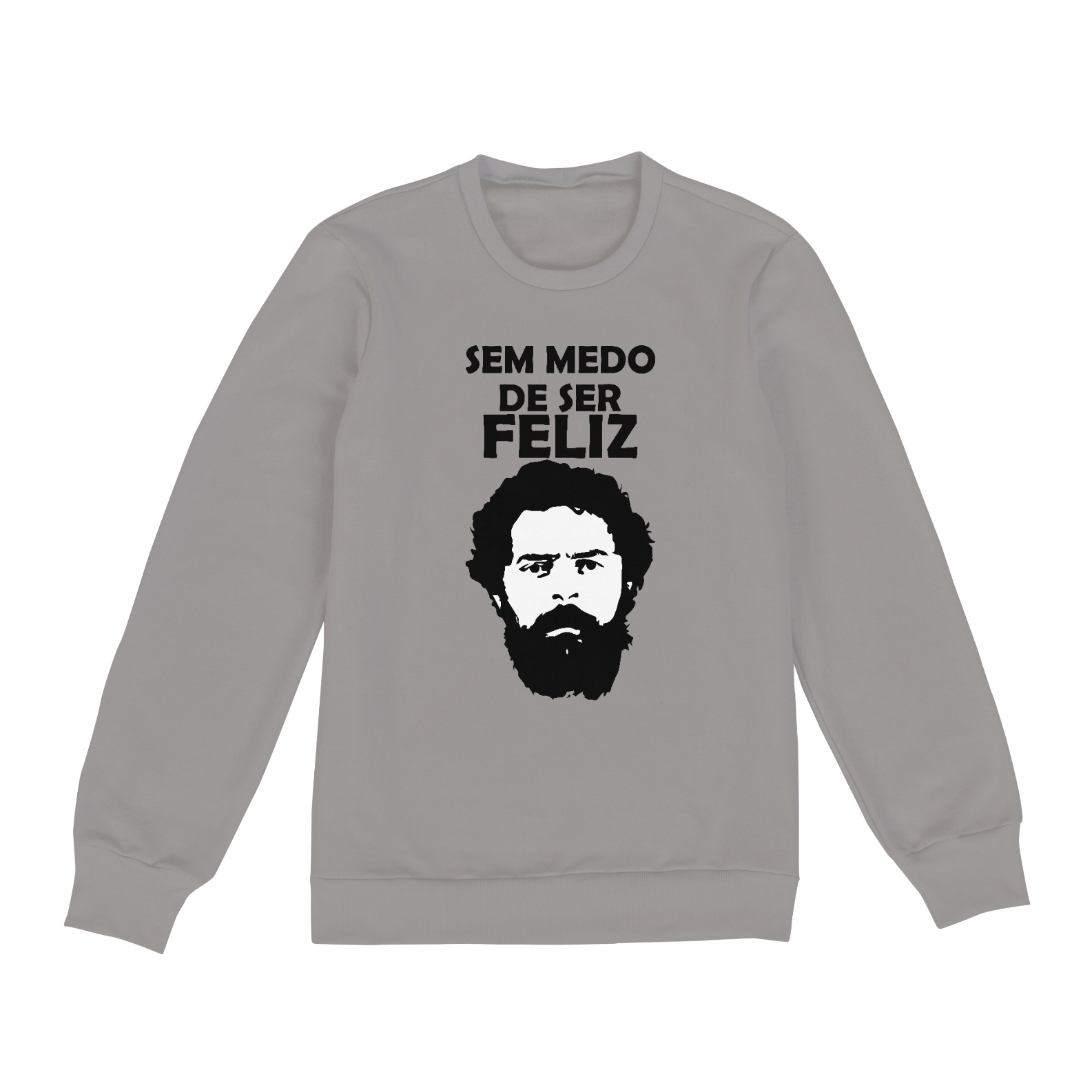 Nome do produto  Moletom Fechado Sem Medo de Ser Feliz Lula
