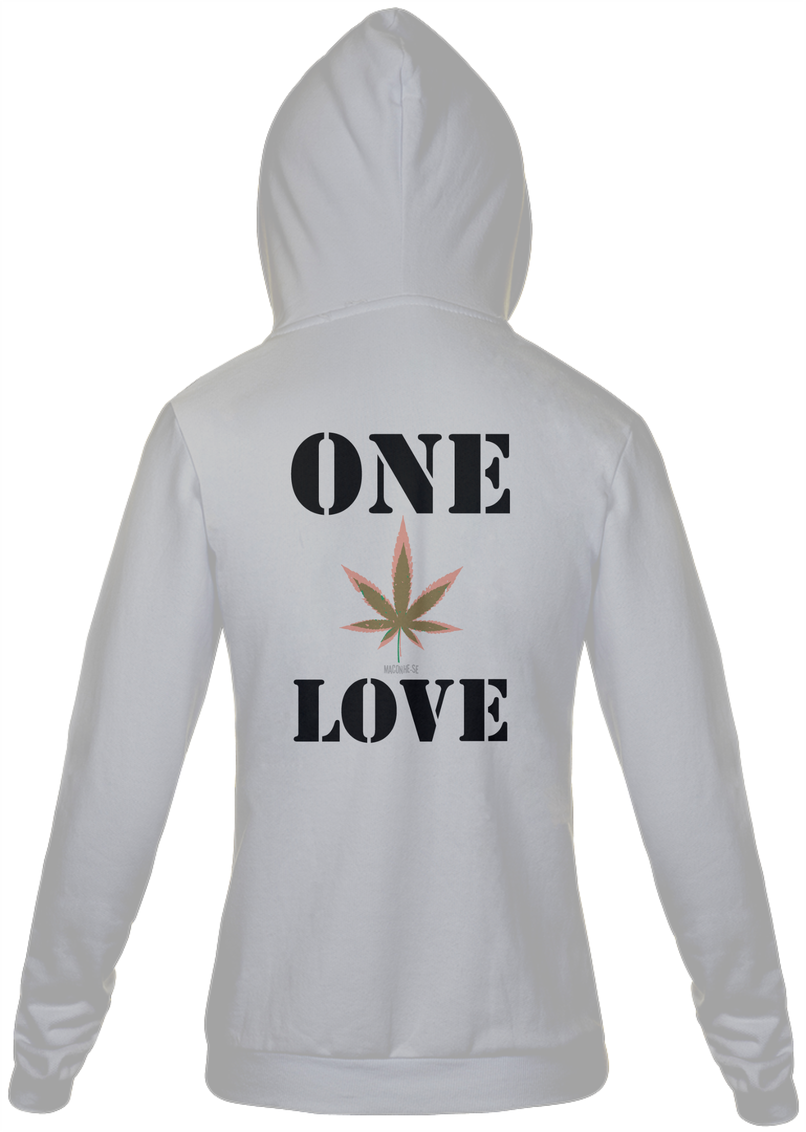 Nome do produto  Moletom com Zíper One Love