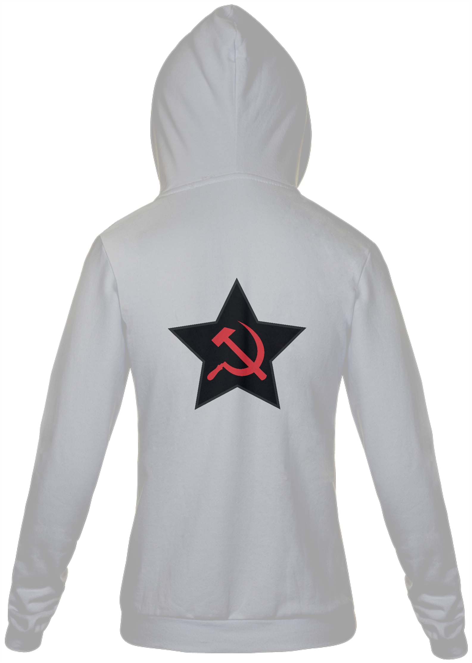 Nome do produto  Moletom com Zíper Comunismo Estrela Preta