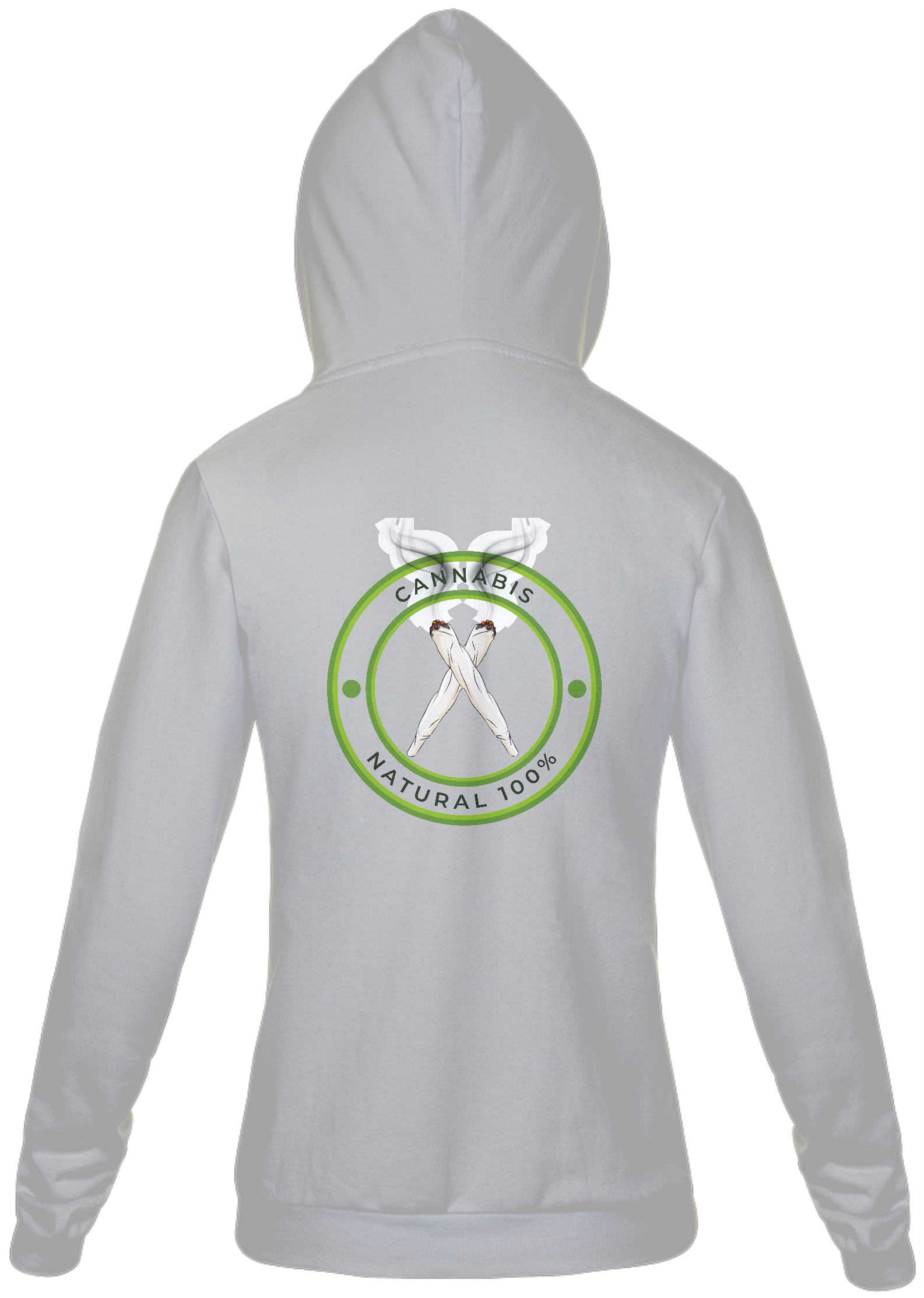 Nome do produto  Moletom com Zíper Cannabis Natural 100