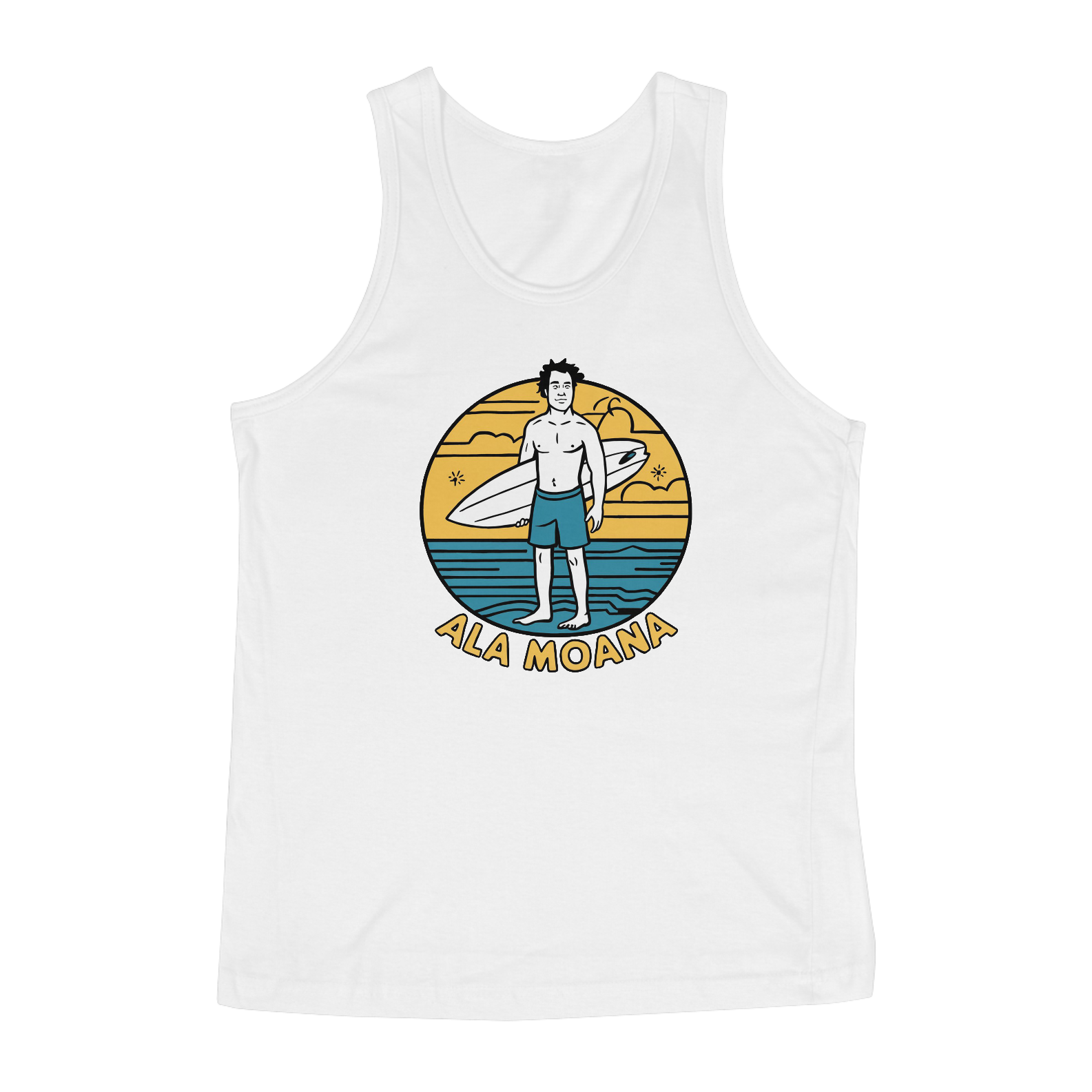 Regata Quality Estampa Inspiração Marca Anos 90 Ala Moana Clássica