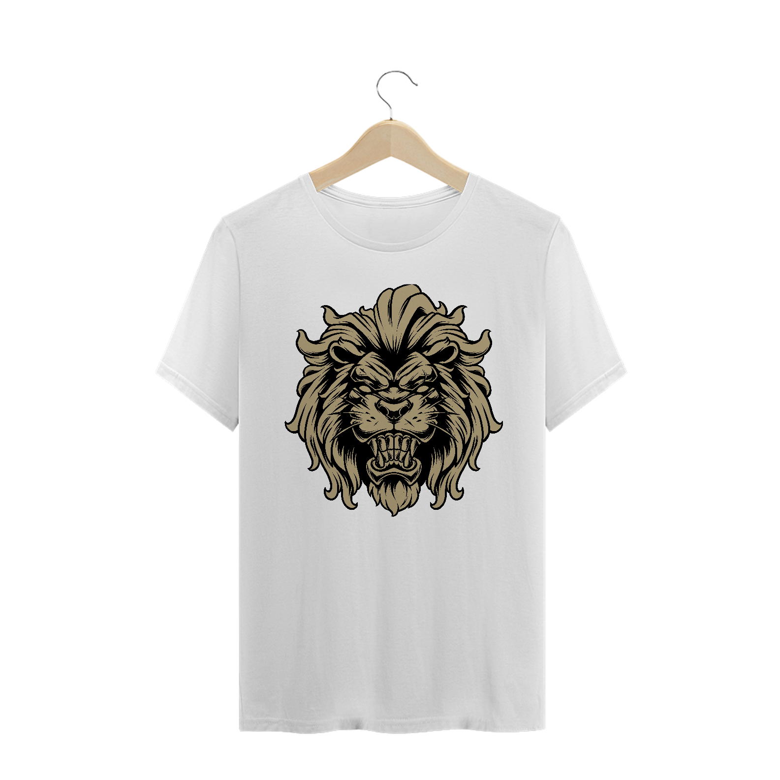 Camiseta Quality Estampa Leão Amarelo Pastel