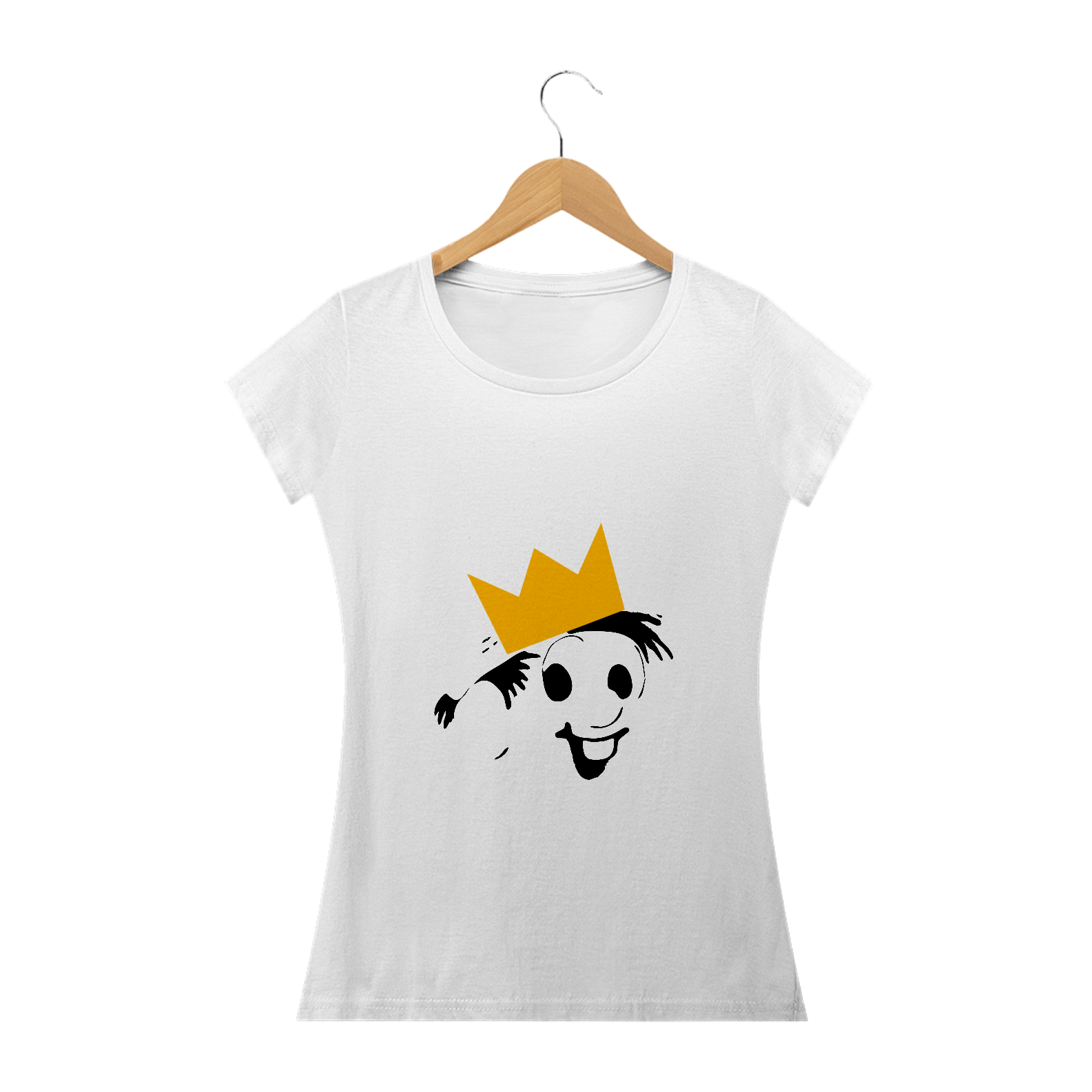 Nome do produto: Chico Rei Camiseta Feminina Estampada BabyLong Quality