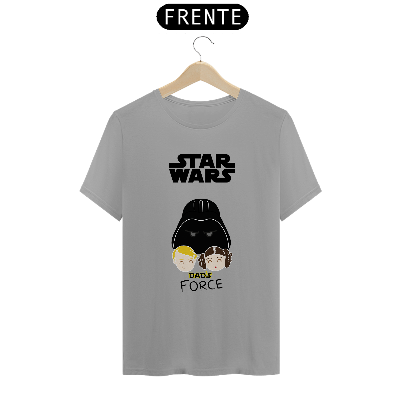Camiseta Dads Force Filme Star Wars Papai Estampada Quality