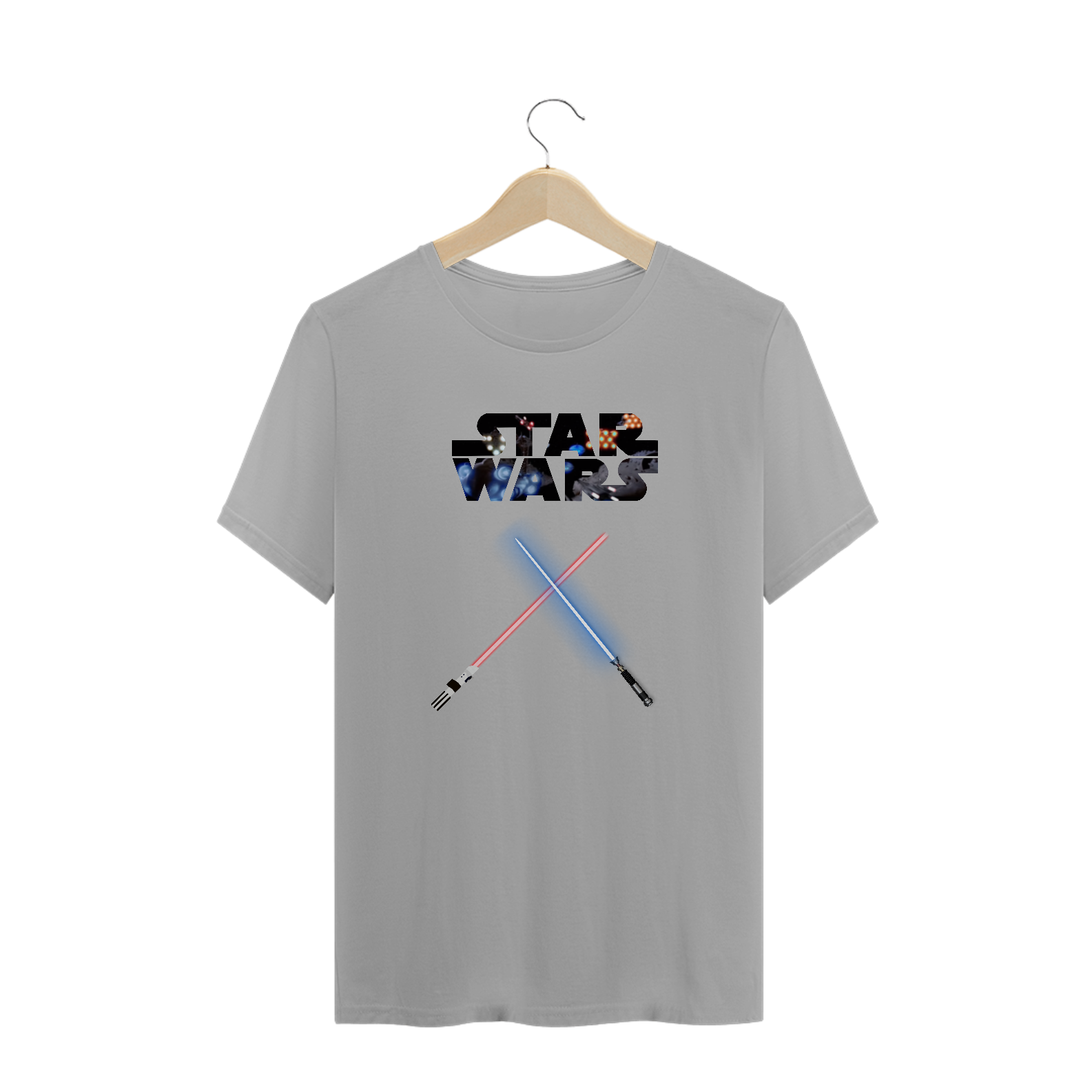 Camiseta Luta de Sabres de Luz Star Wars - Espadas Lightsaber Estampada Quality