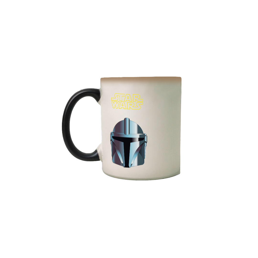 Caneca Mágica O Mandaloriano Star Wars The Mandalorian Estampada