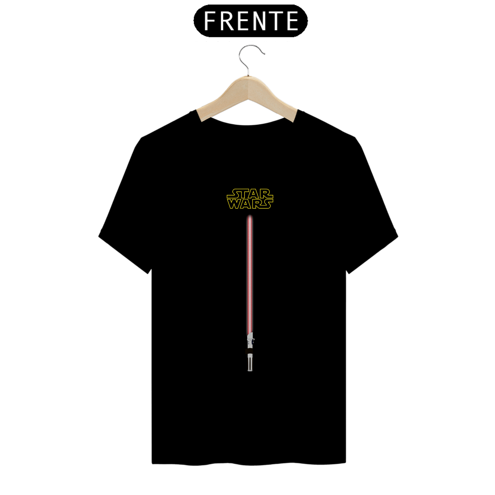 Camiseta Sabre de Luz Vermelho Star Wars - Espada Lightsaber Red