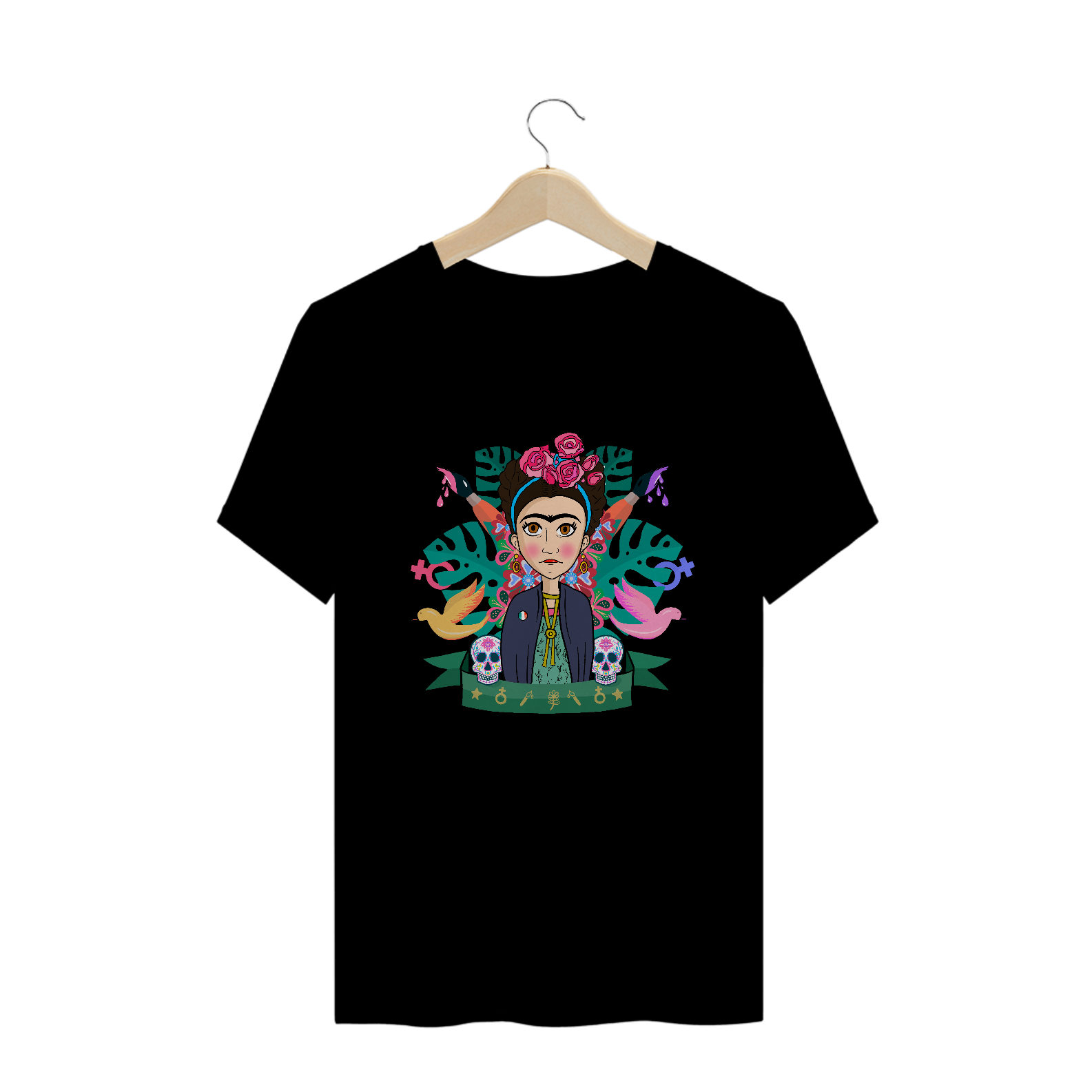 Camiseta Magdalena Carmen Frida Kahlo Pintora Estampa Quality