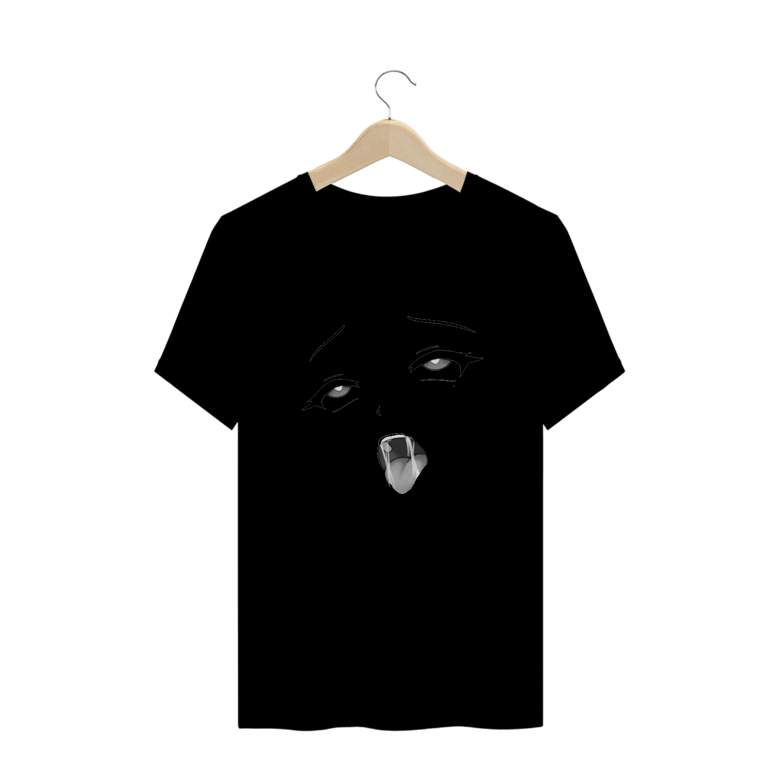 Nome do produto: Camiseta Ahegao Princess Anime Hentai Estampada - Estampa Quality