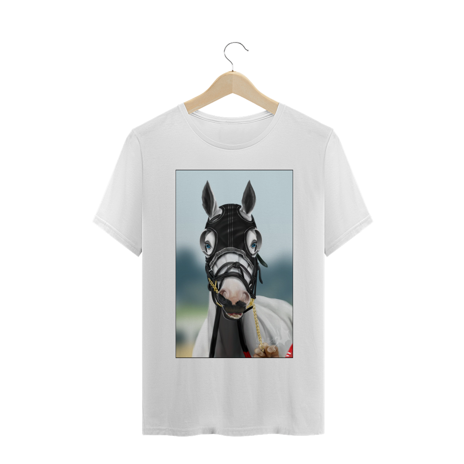 Nome do produto  camiseta cavalo branco de corrida