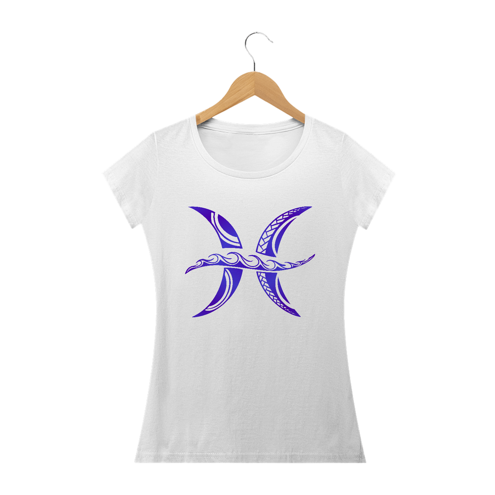CAMISETA FEMININA - SÍMBOLO SIGNO PEIXES