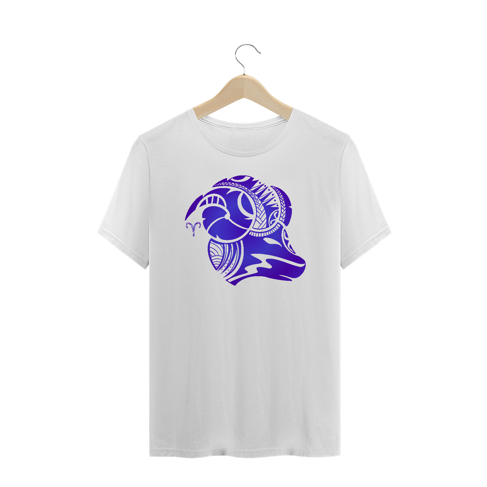 CAMISETA PLUS SIZE UNISSEX BRANCA - SIGNO ÁRIES