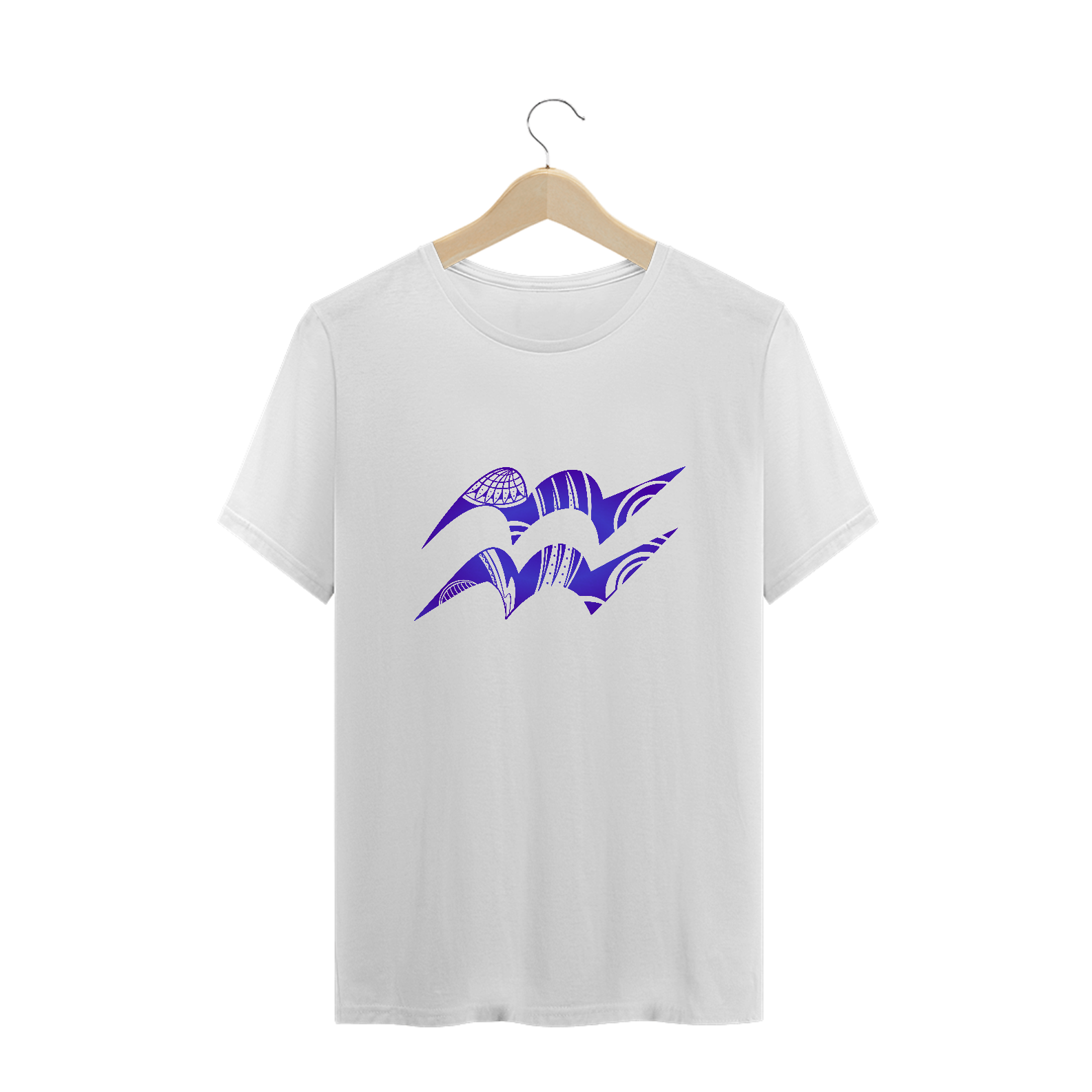 CAMISETA UNISSEX PLUS SIZE - SÍMBOLO SIGNO AQUÁRIO