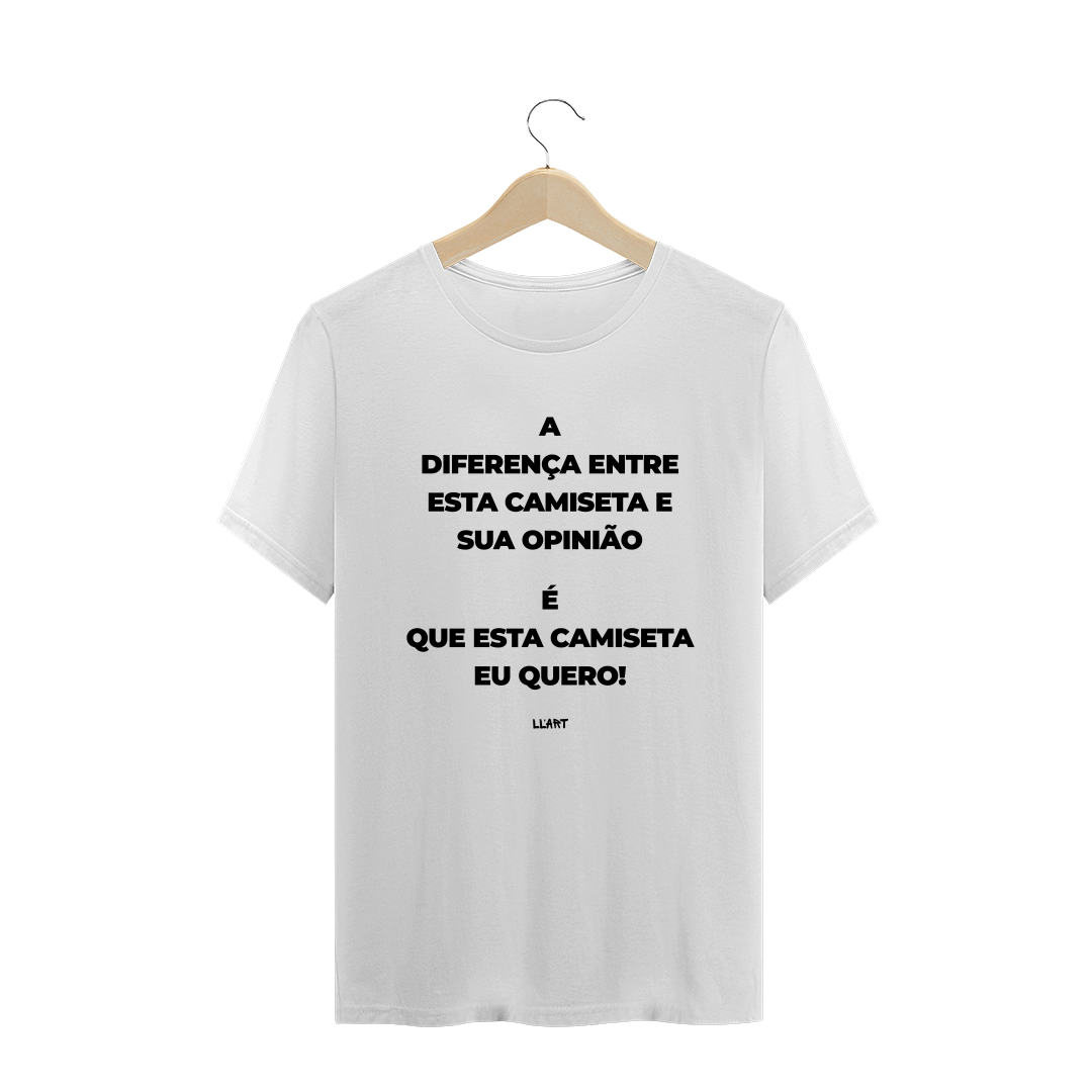Nome do produto  T-Shirt Sincera Branca