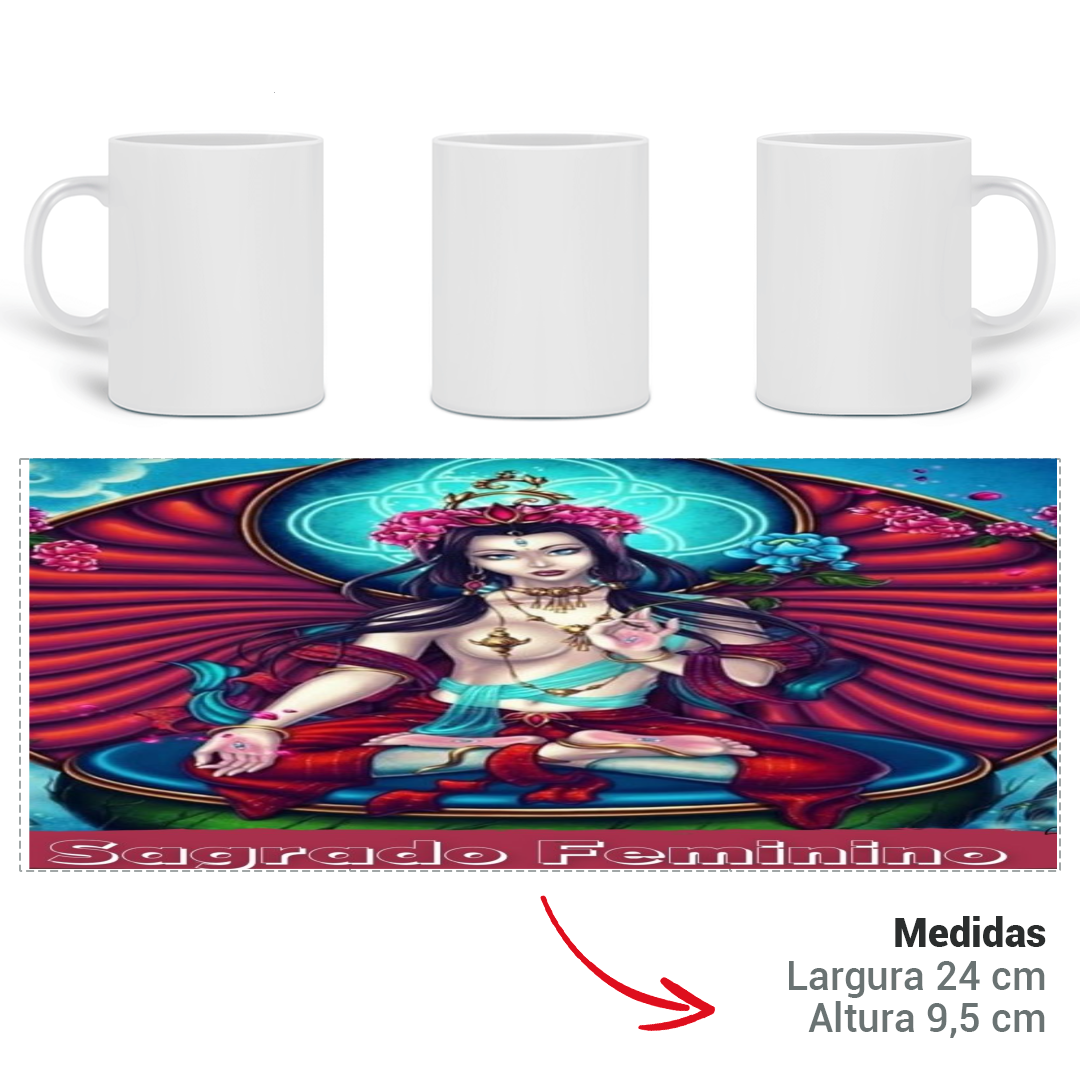 Nome do produto  Caneca da Deusa Tara - Sagrado Feminino