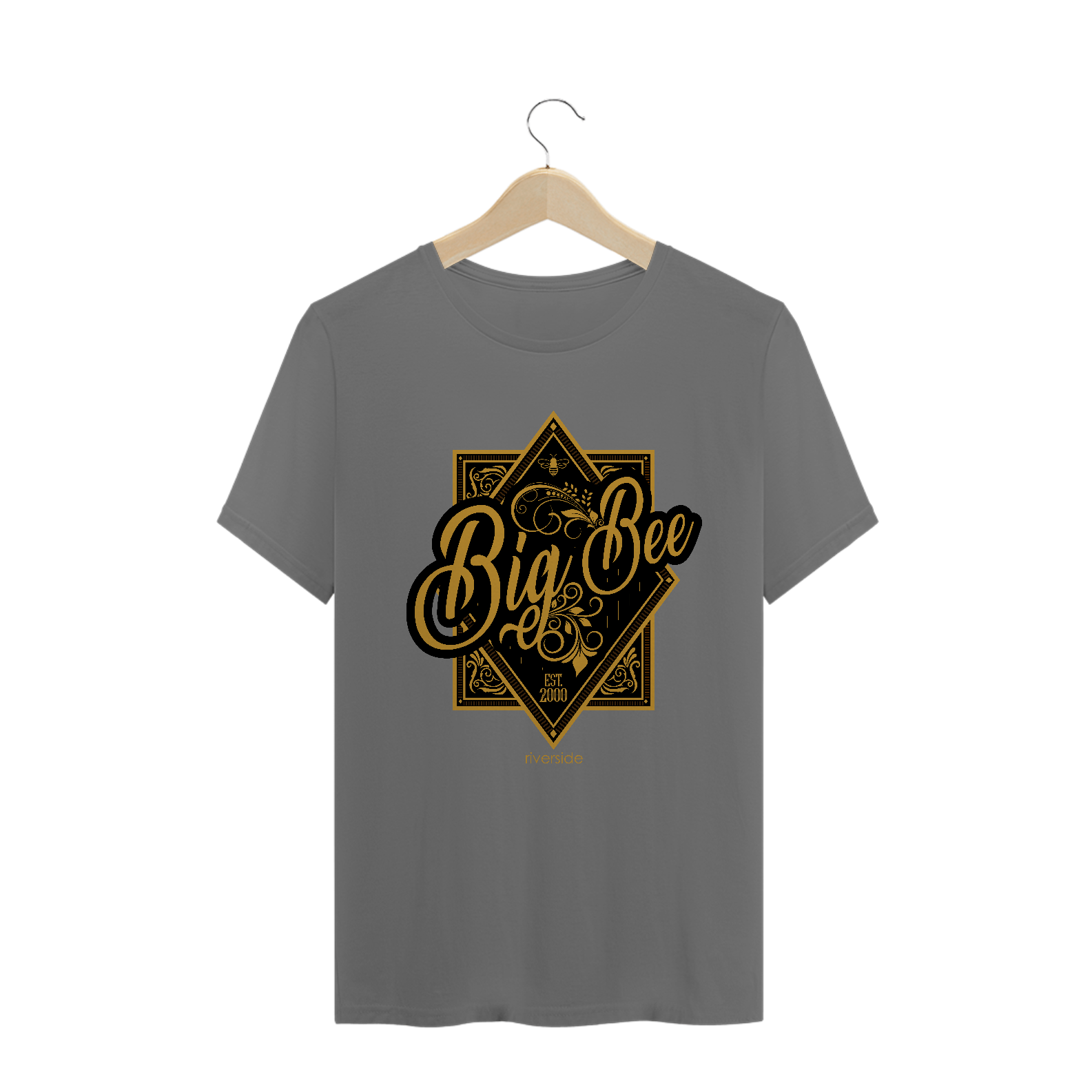 Nome do produto  T-Shirt Estonada Big Bee Western Chumbo