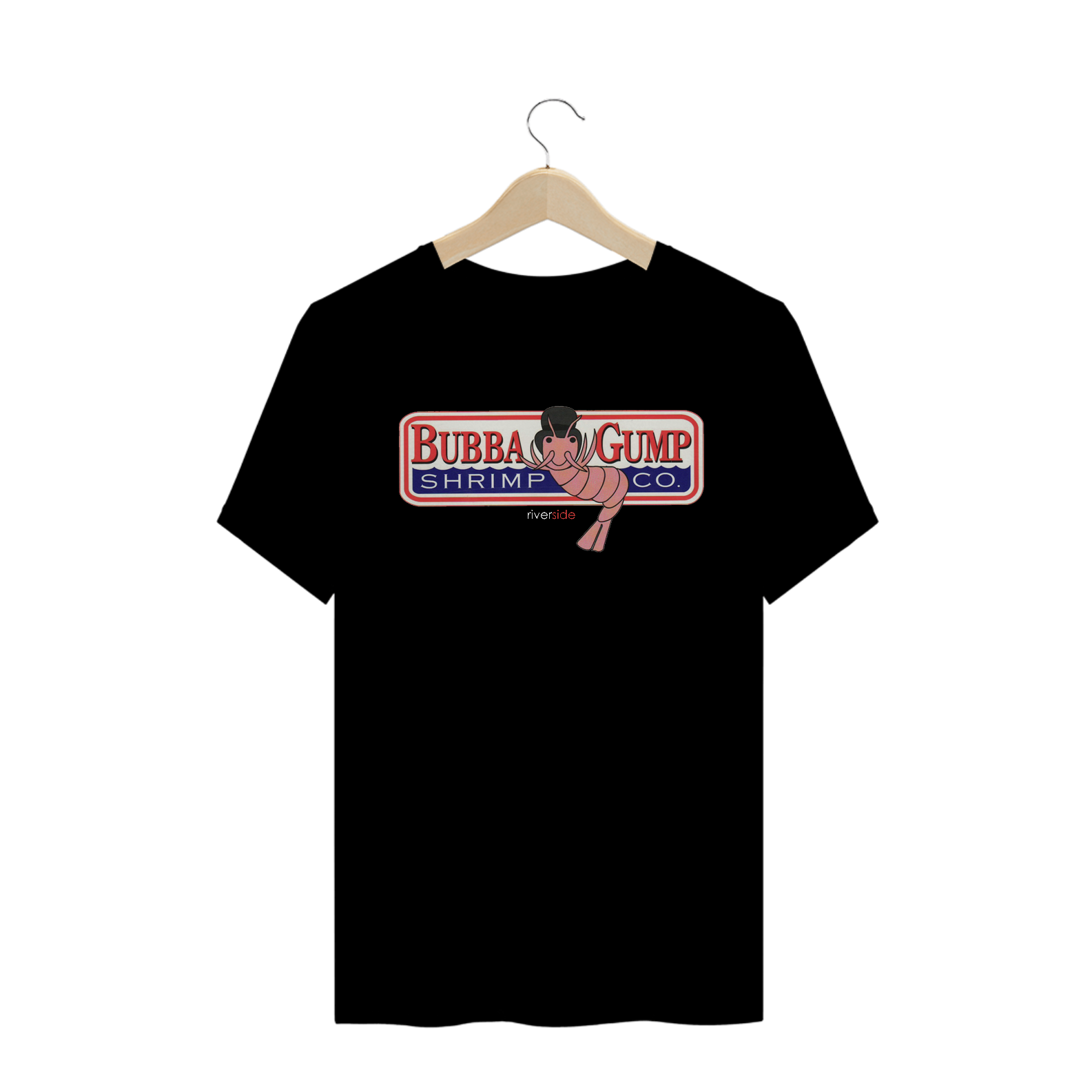 Nome do produto  T-Shirt Quality Bubba Gump Preta