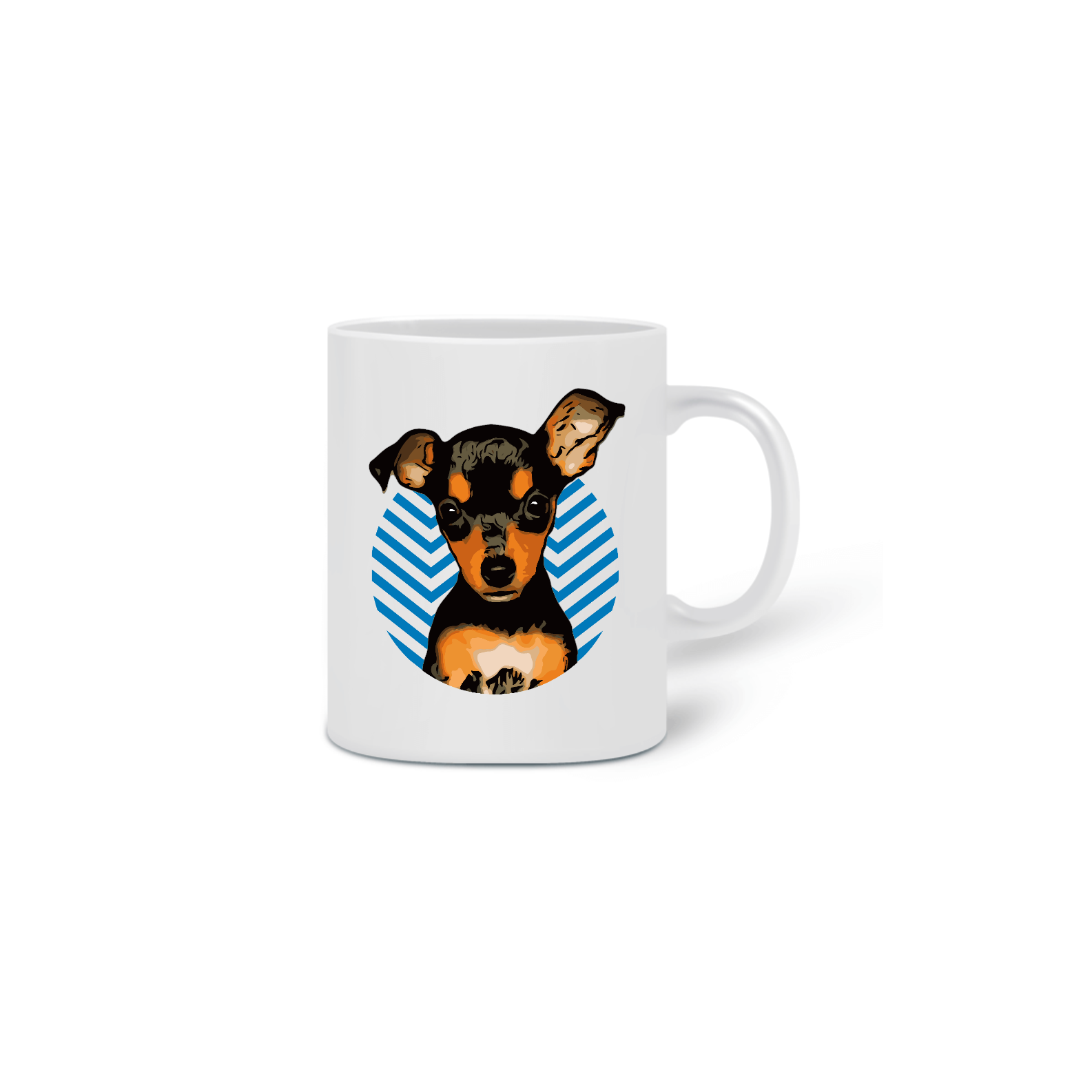 Nome do produto  CANECA PINSCHER BLUE