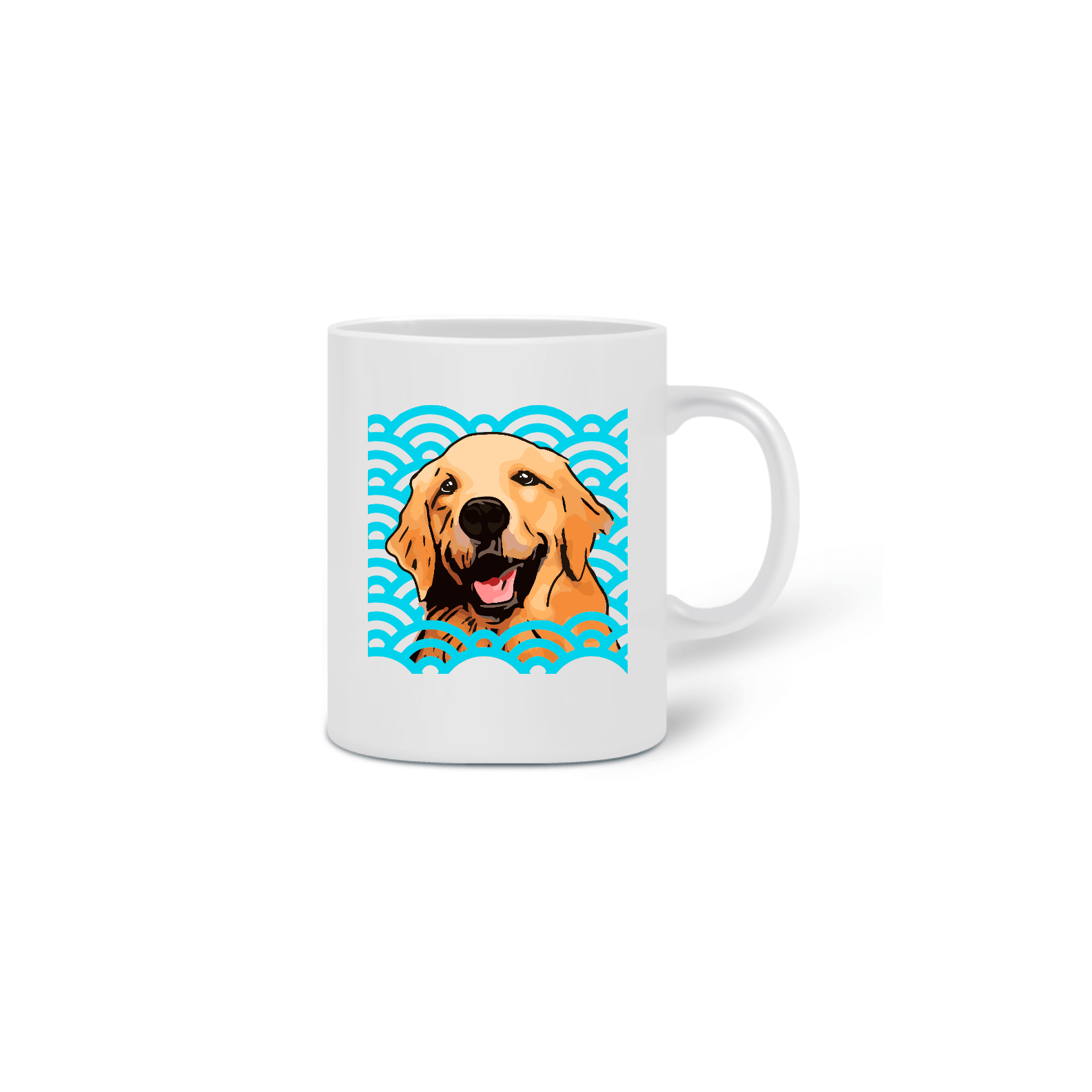 Nome do produto  CANECA LABRADOR BLUE