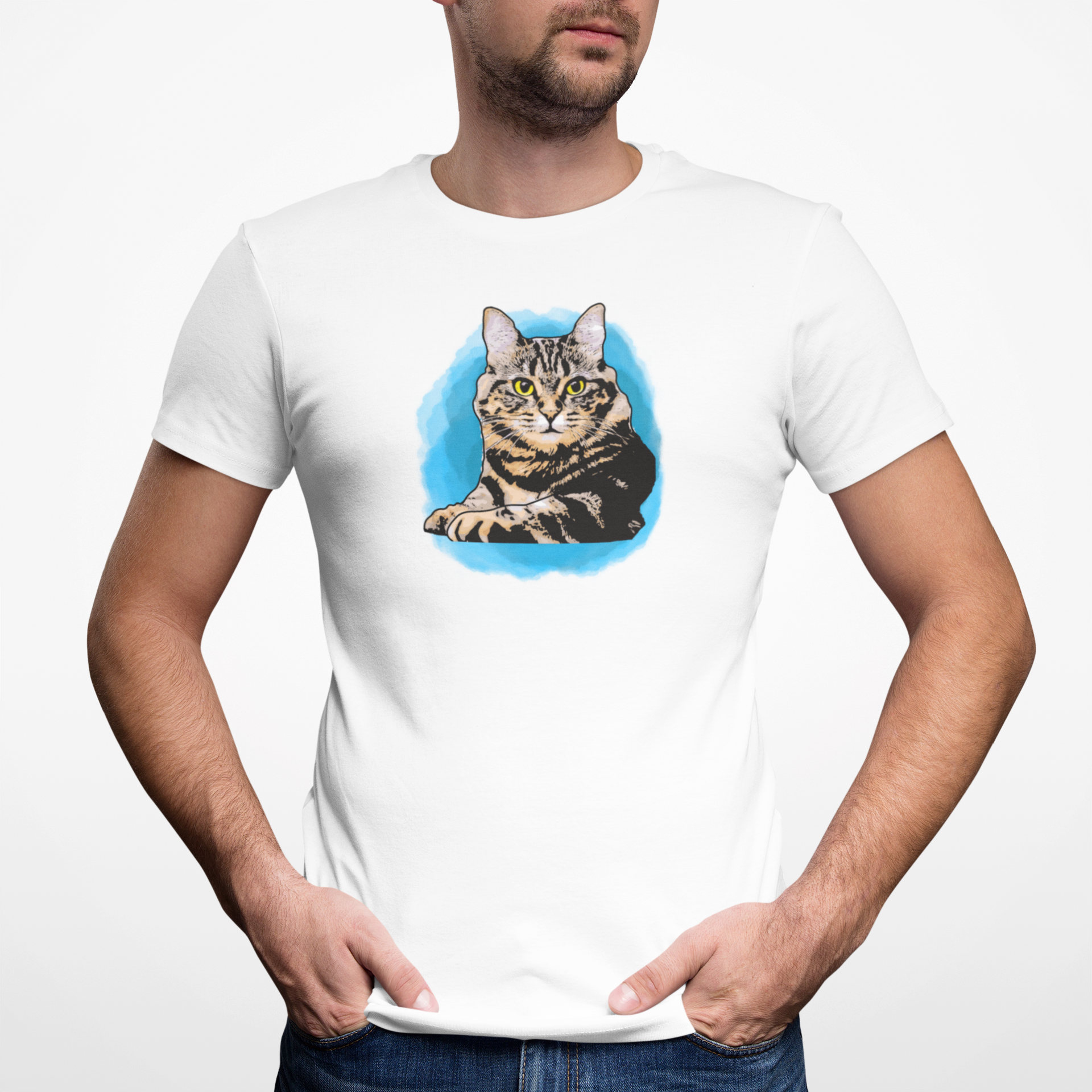 Nome do produto  GATA MALHADO AQUARELA