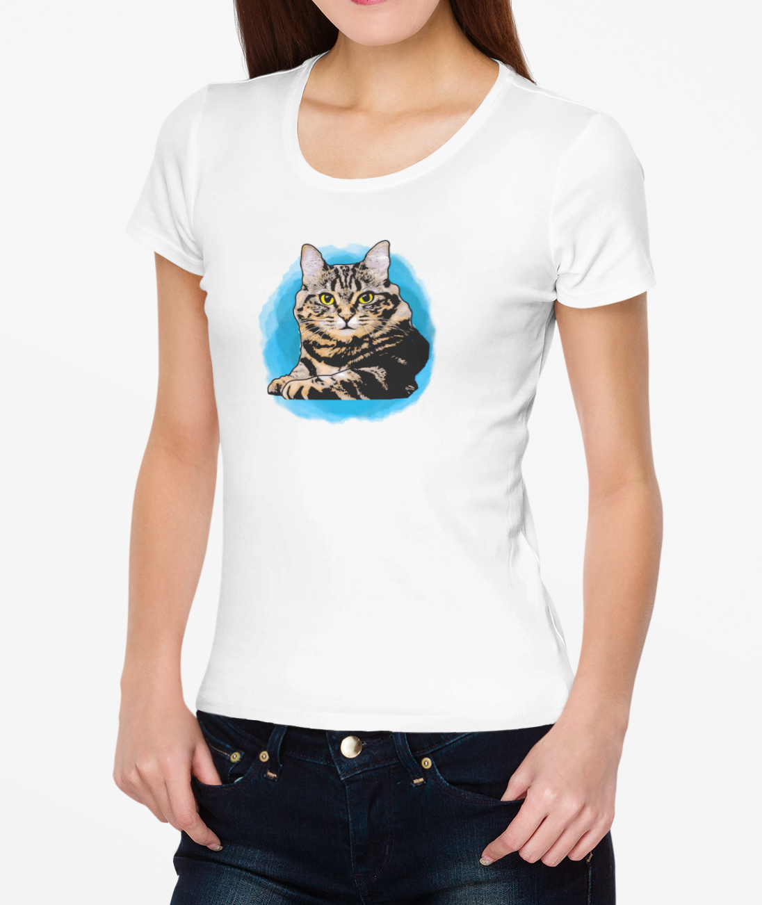 Nome do produto  BABYLONG GATO MALHADO AQUARELA