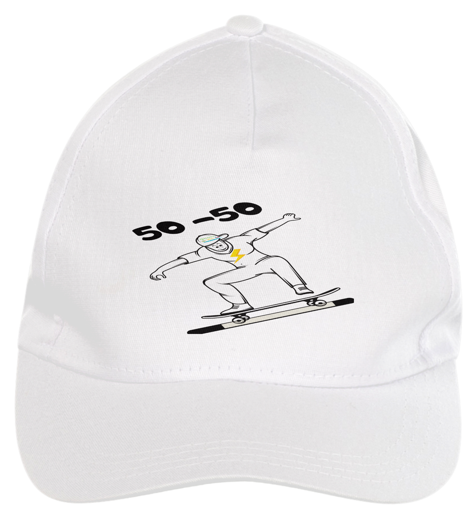 Nome do produto  BONÉ DE BRIM - 50 50 MANOBRA SKATISTAS