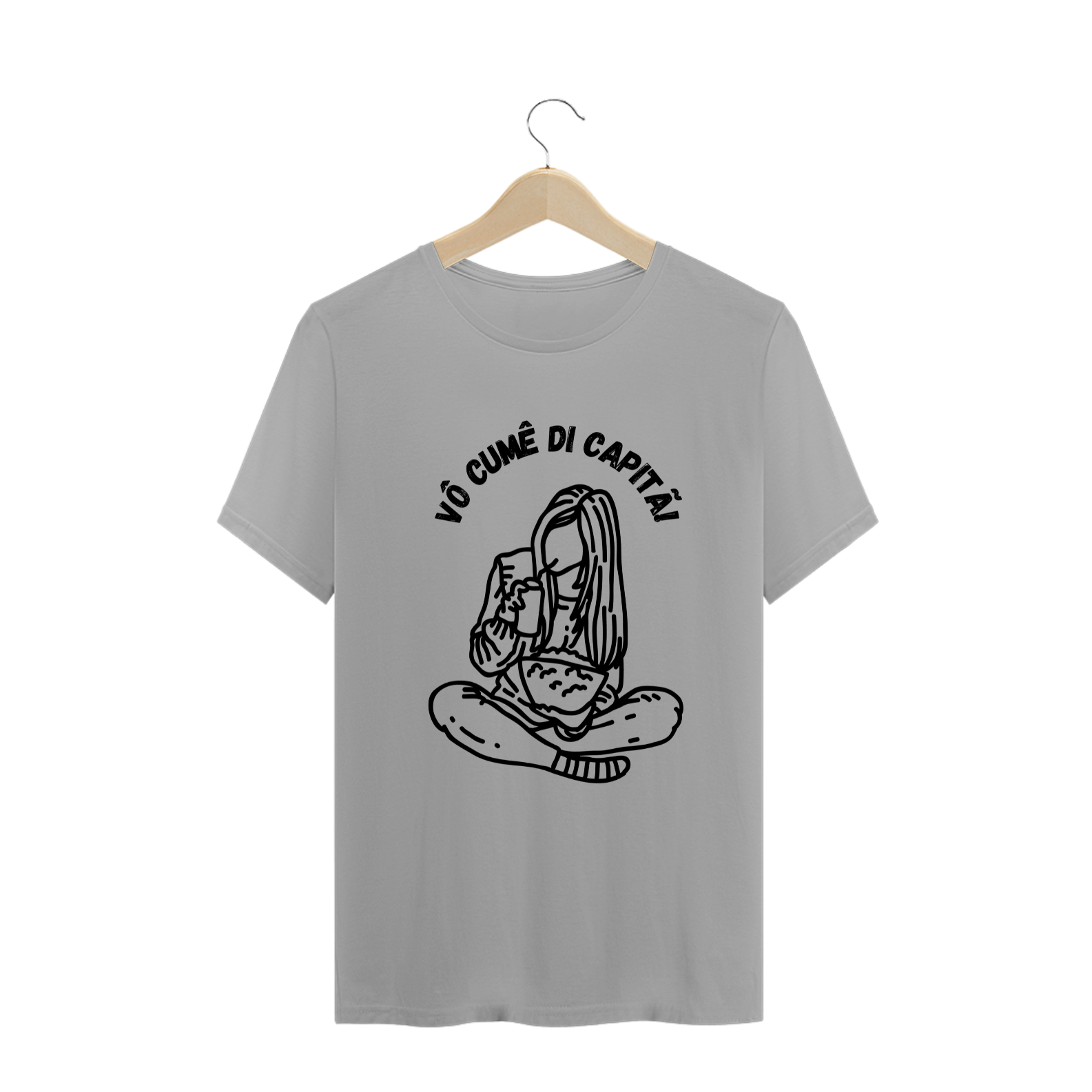 Nome do produto  T-SHIRT QUALITY - VÔ CUMÊ DI CAPITÃ