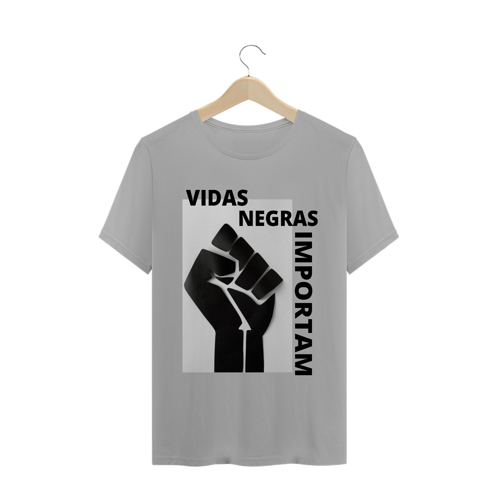 Nome do produto  T-Shirt Quality - vidas Negras importam