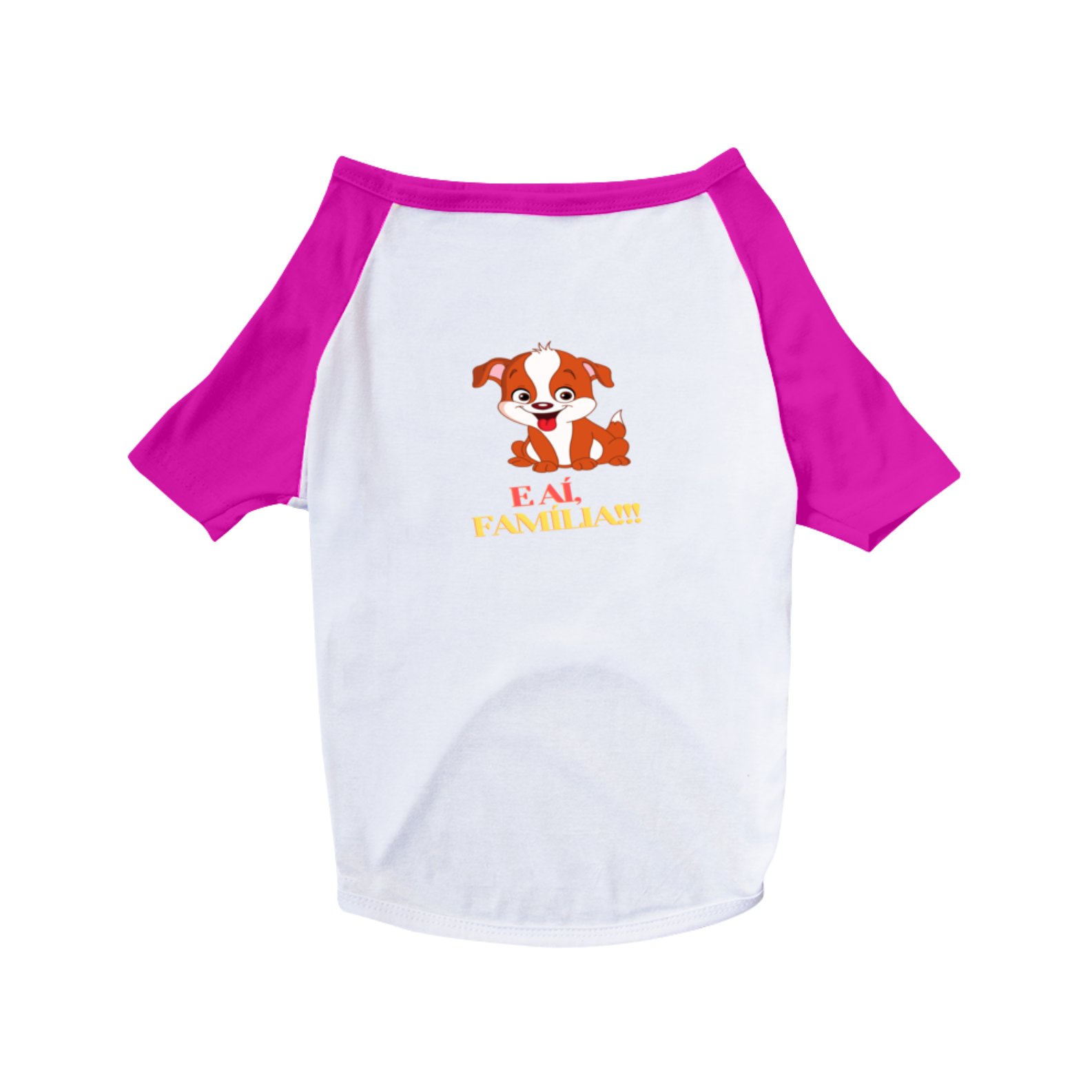 CAMISA PET DOG - E AÍ, FAMÍLIA