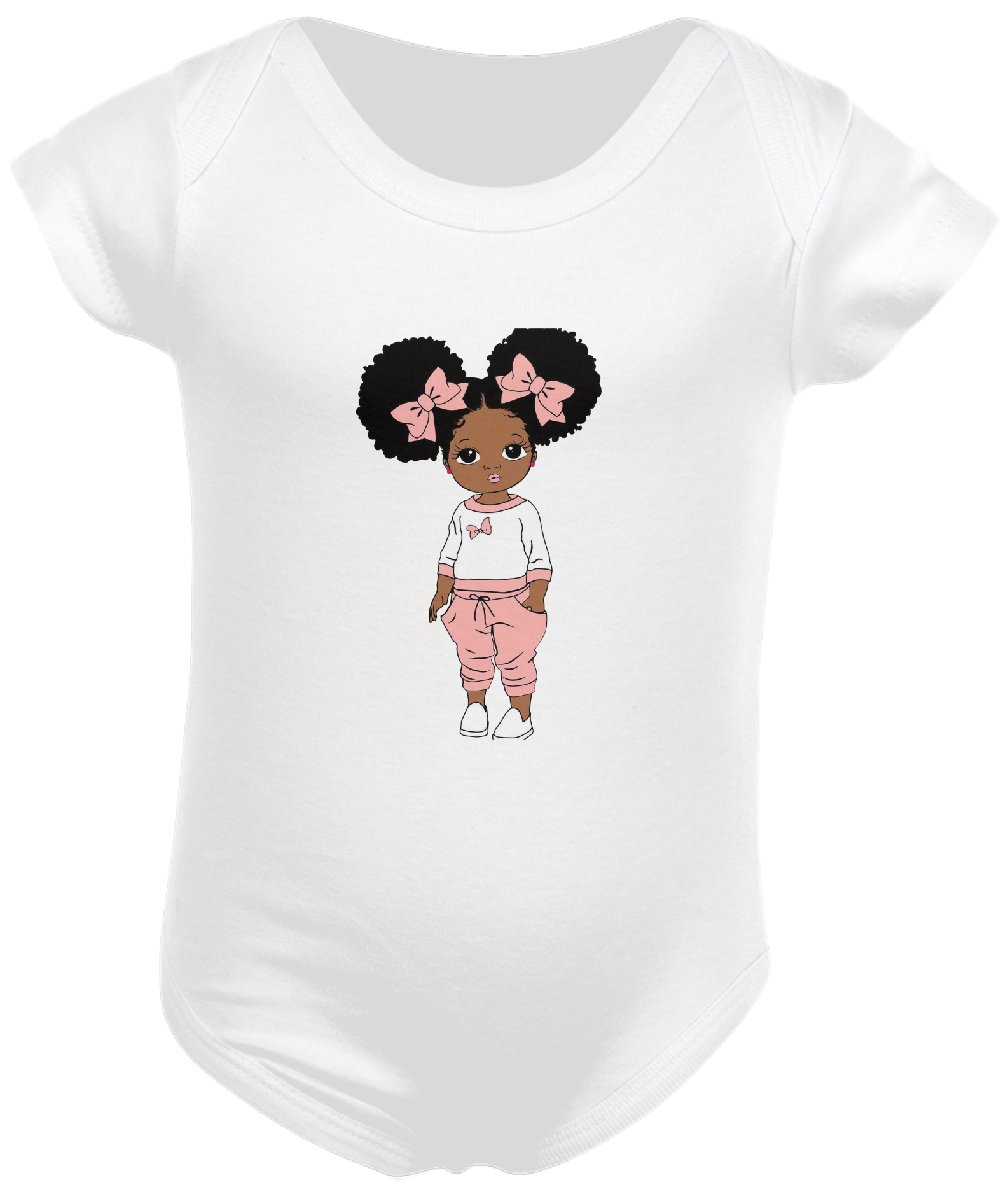 Body Infantil TROPO - Menina Laço Rosa