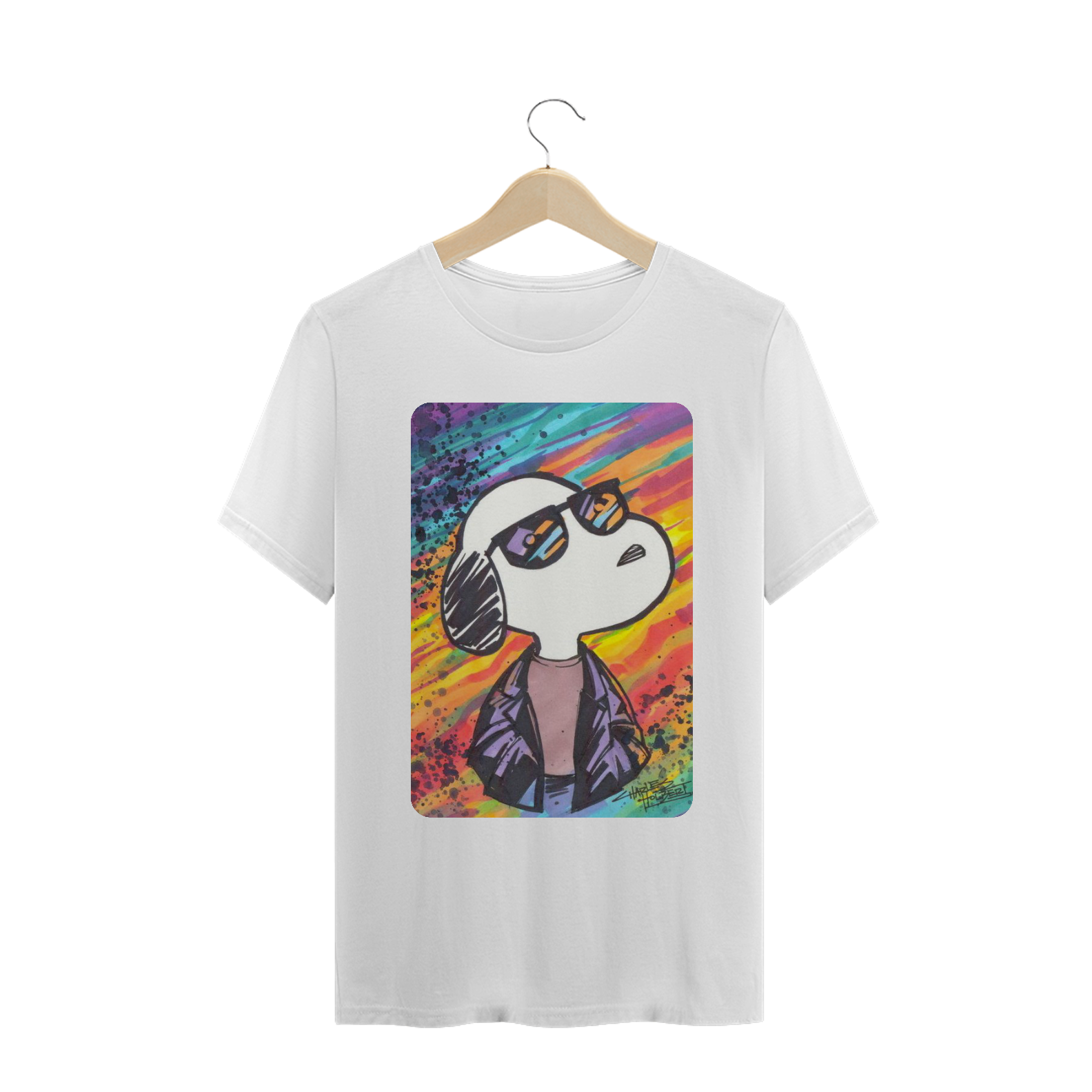Nome do produto  Camiseta Masculina TROPO - Snoopy Art
