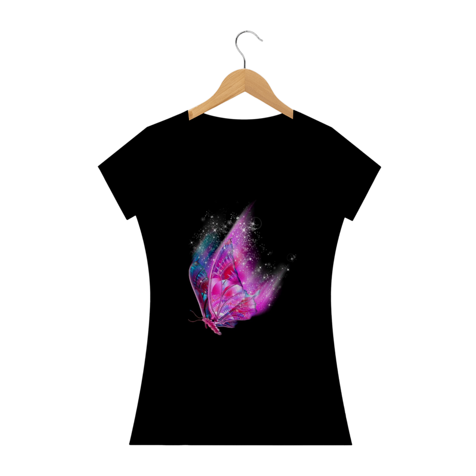 Camiseta Feminina Premium TROPO - Borboleta Pink