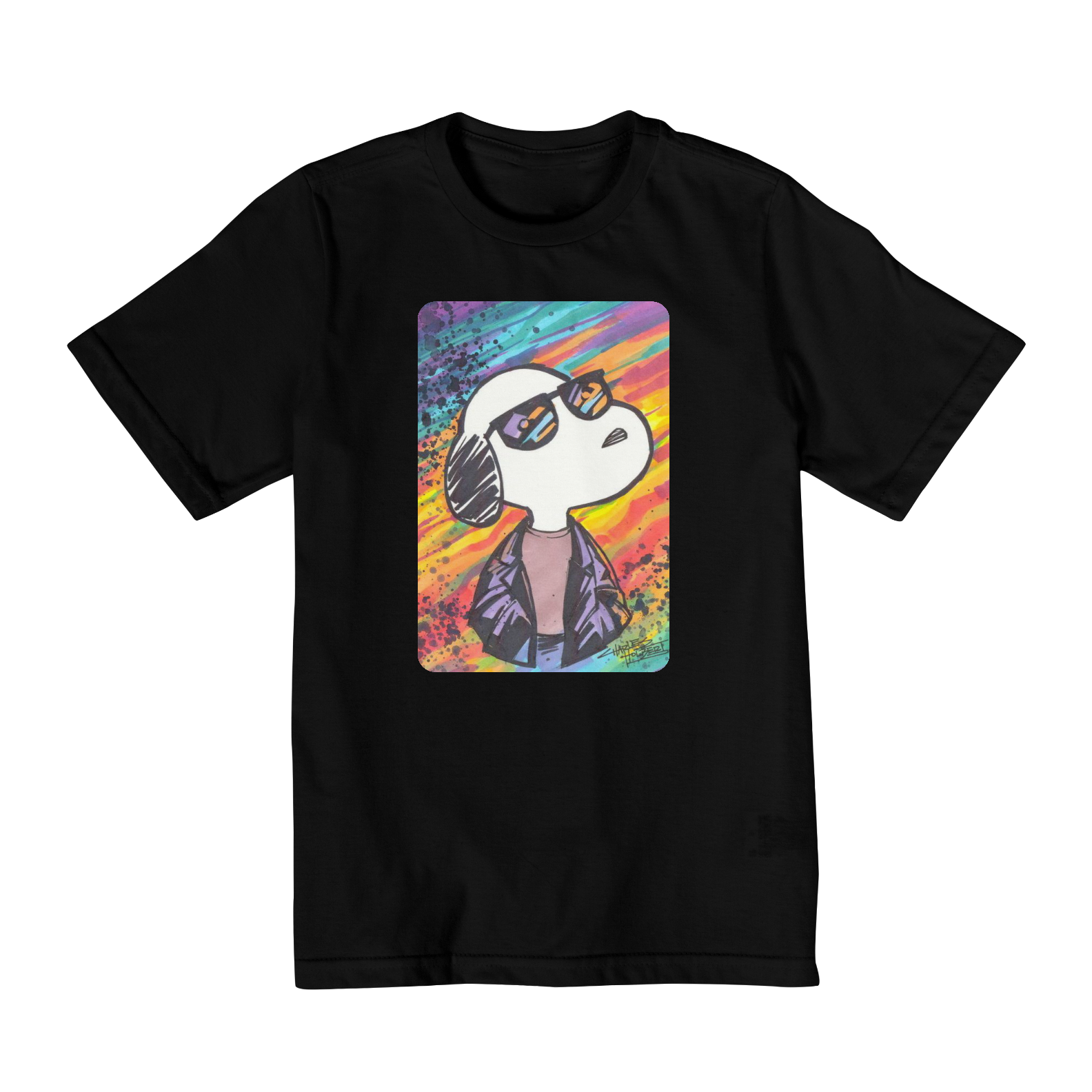 Nome do produto  Camiseta Infantil TROPO - Snoopy Art