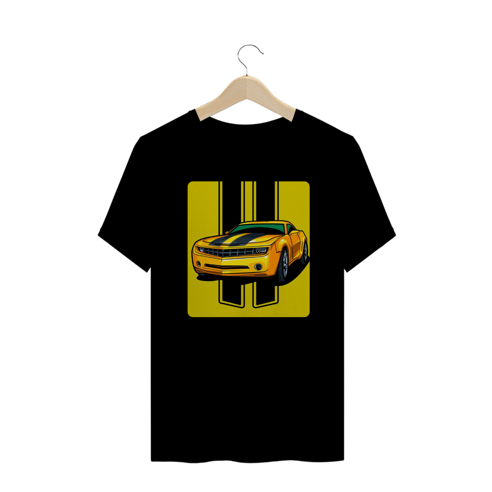 Nome do produto  Camiseta Masculina TROPO - Camaro Amarelo