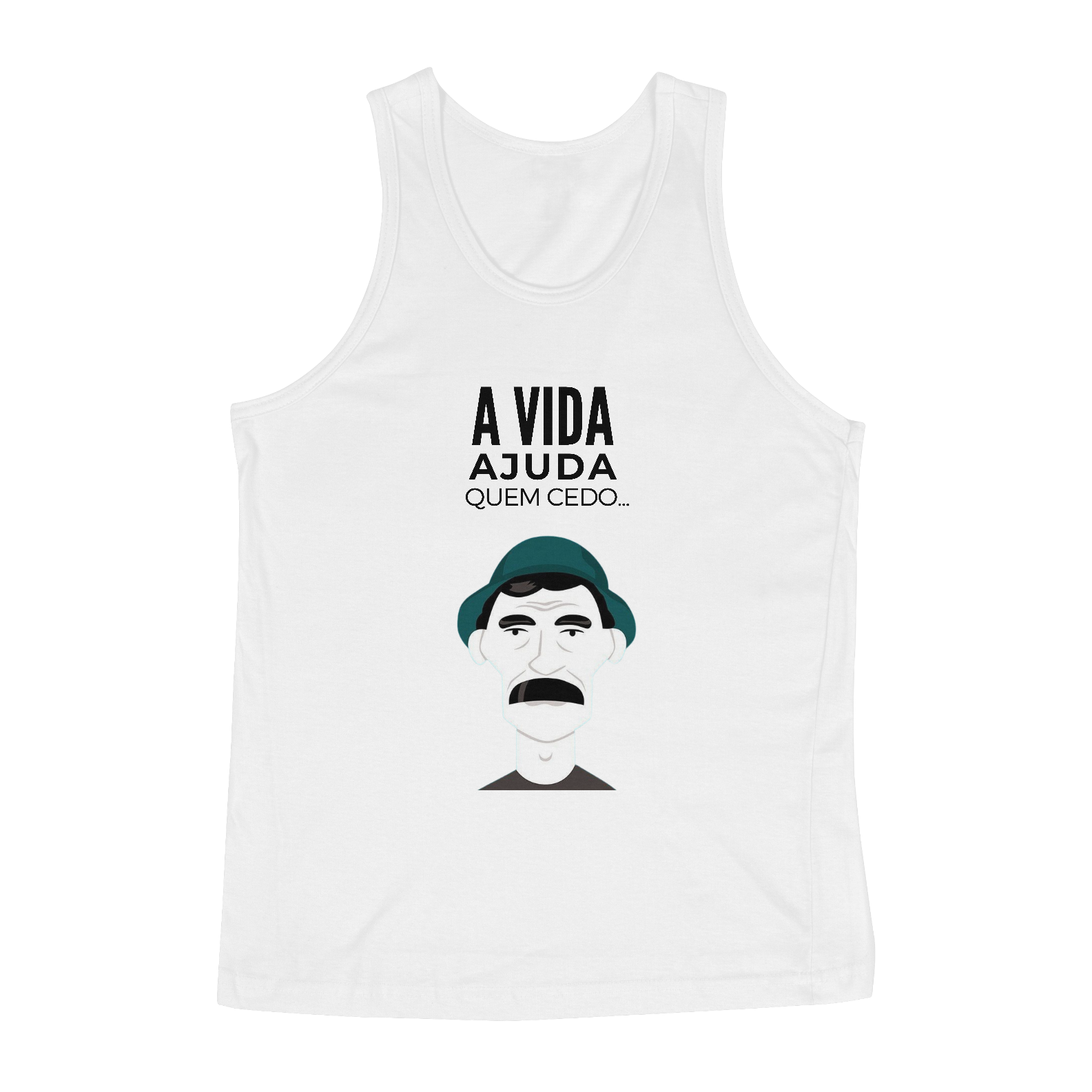 Nome do produto  Camiseta Regata A Vida Ajuda Quem Cedo Madruga