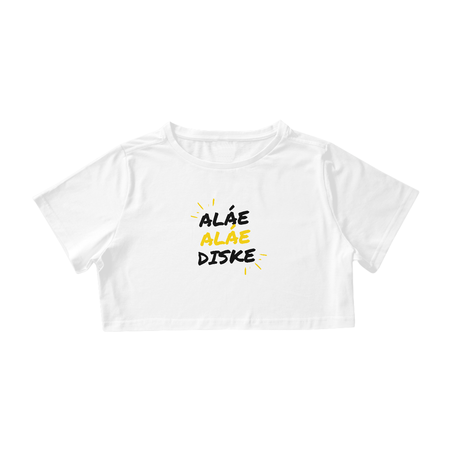 Nome do produto  Camiseta Cropped Aláe Aláe Diske