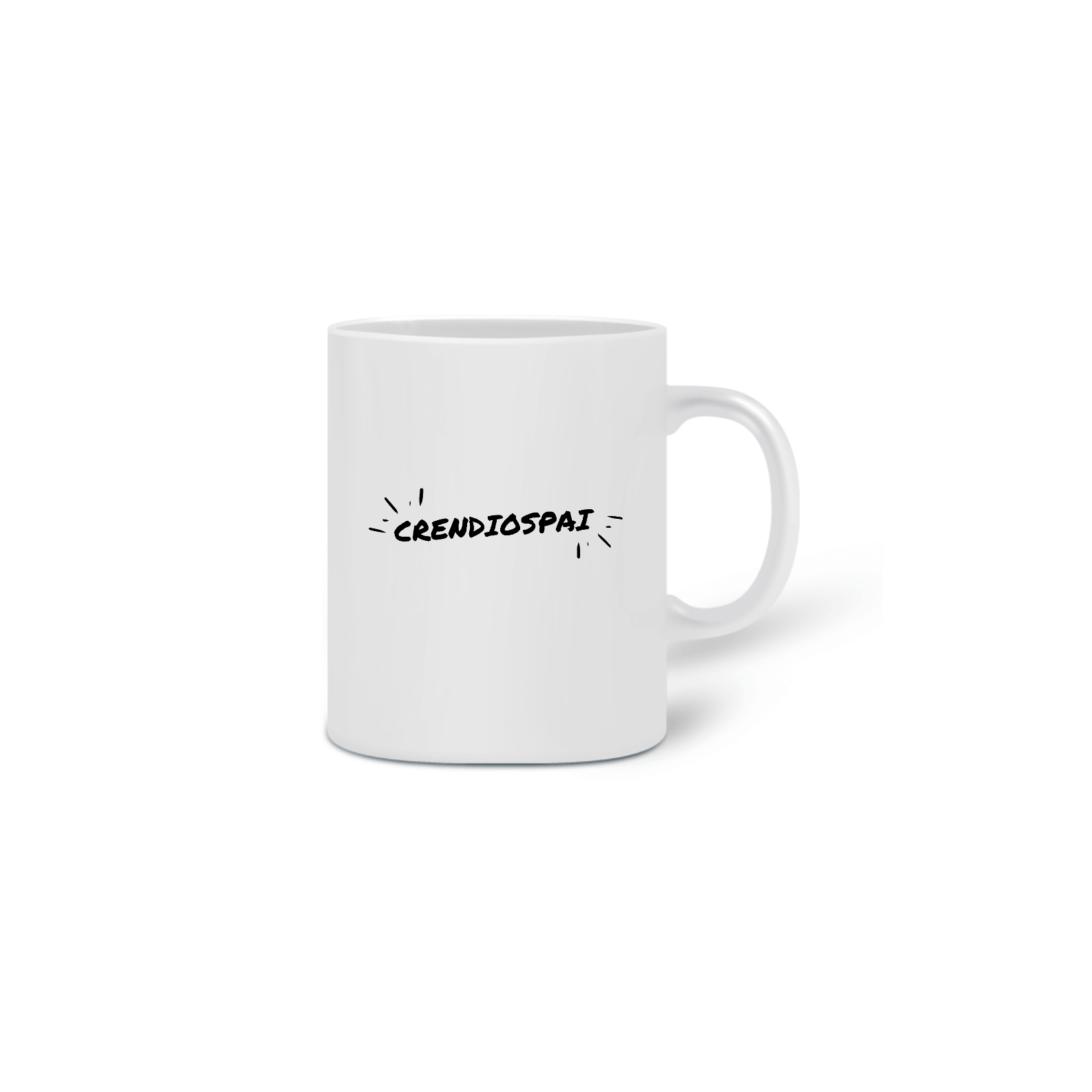 Nome do produto  Caneca Branca Crendiospai