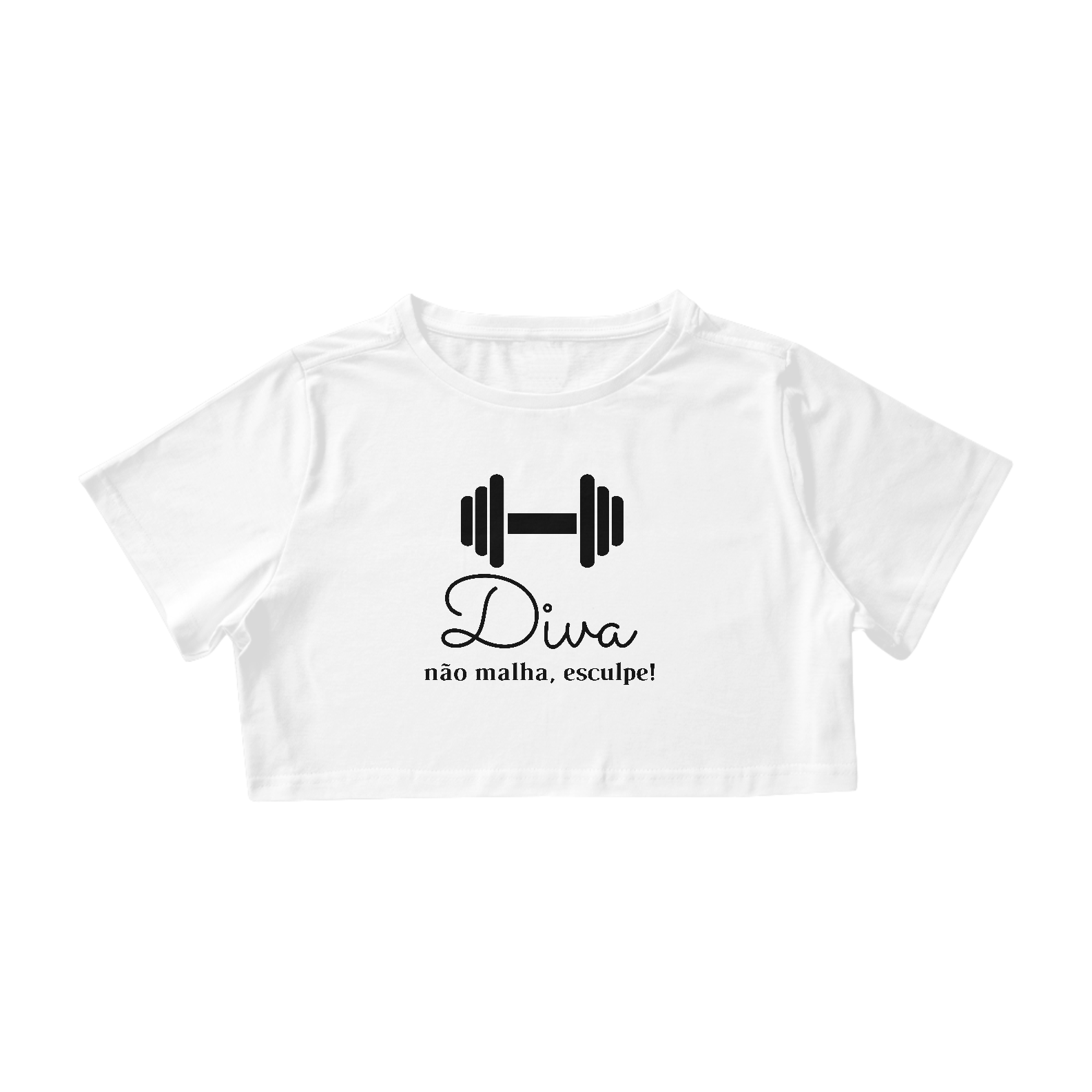 Nome do produto  Camiseta Cropped Diva Não Malha Esculpe