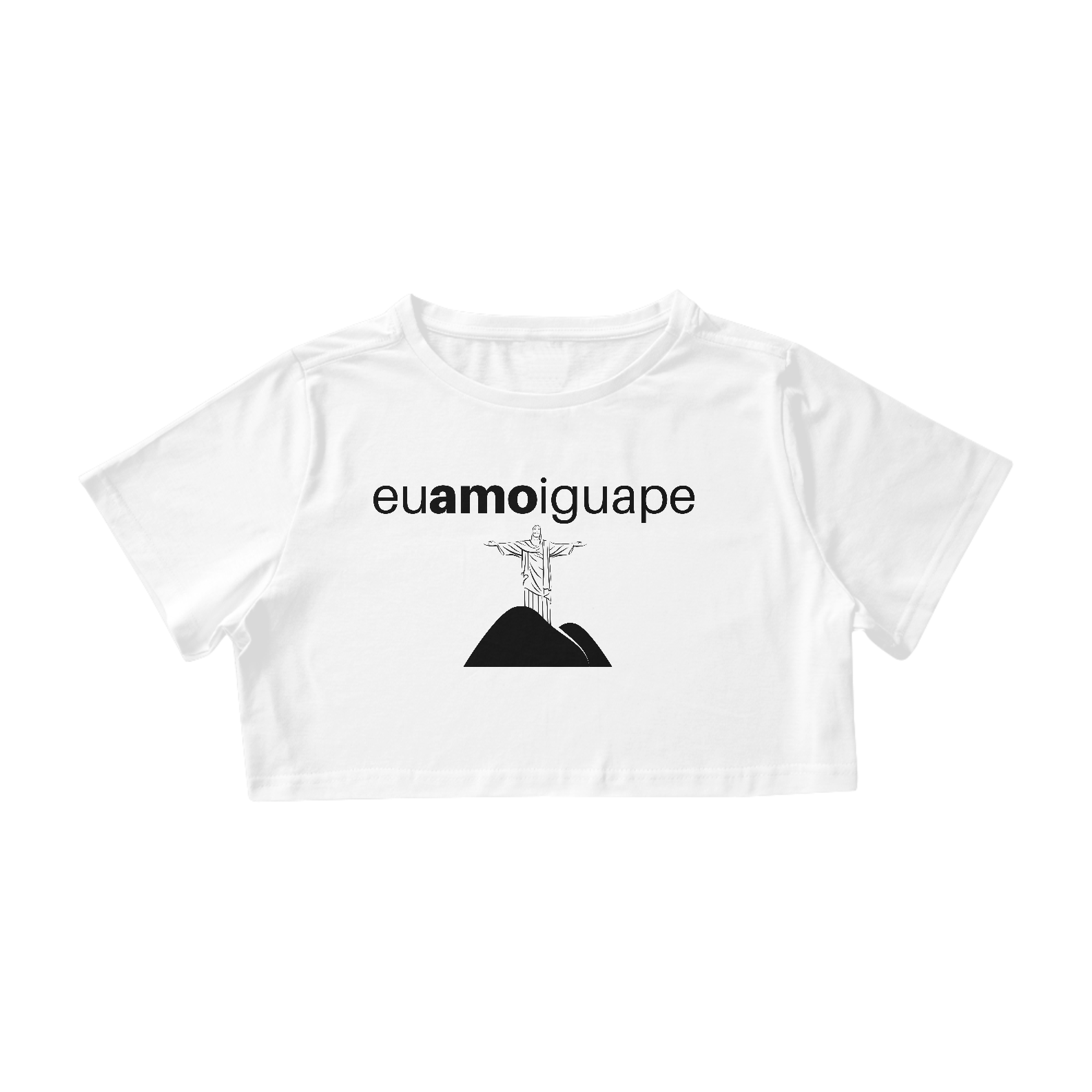 Nome do produto  Camiseta Cropped Eu Amo Iguape