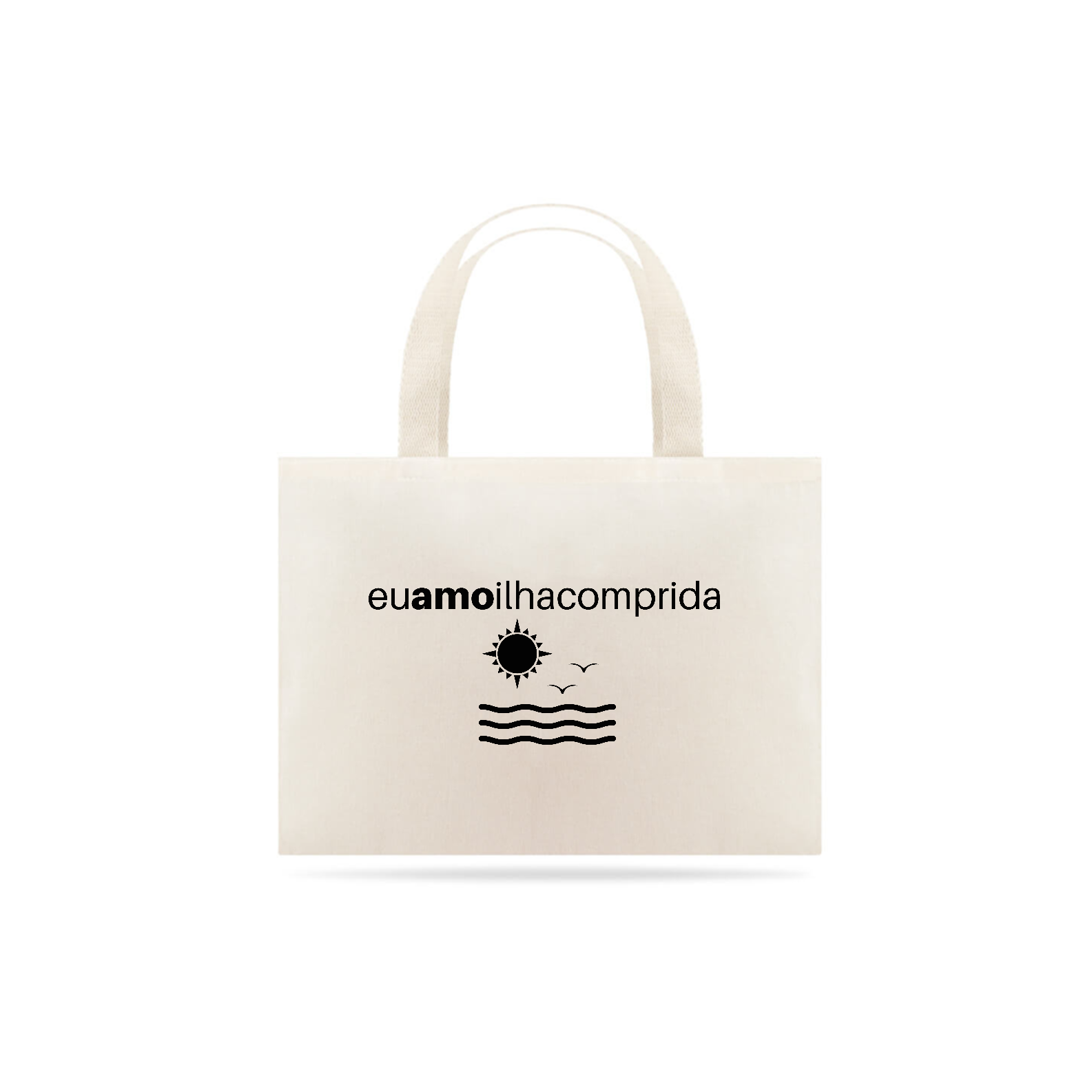 Nome do produto  Ecobag Grande Eu Amo Ilha Comprida