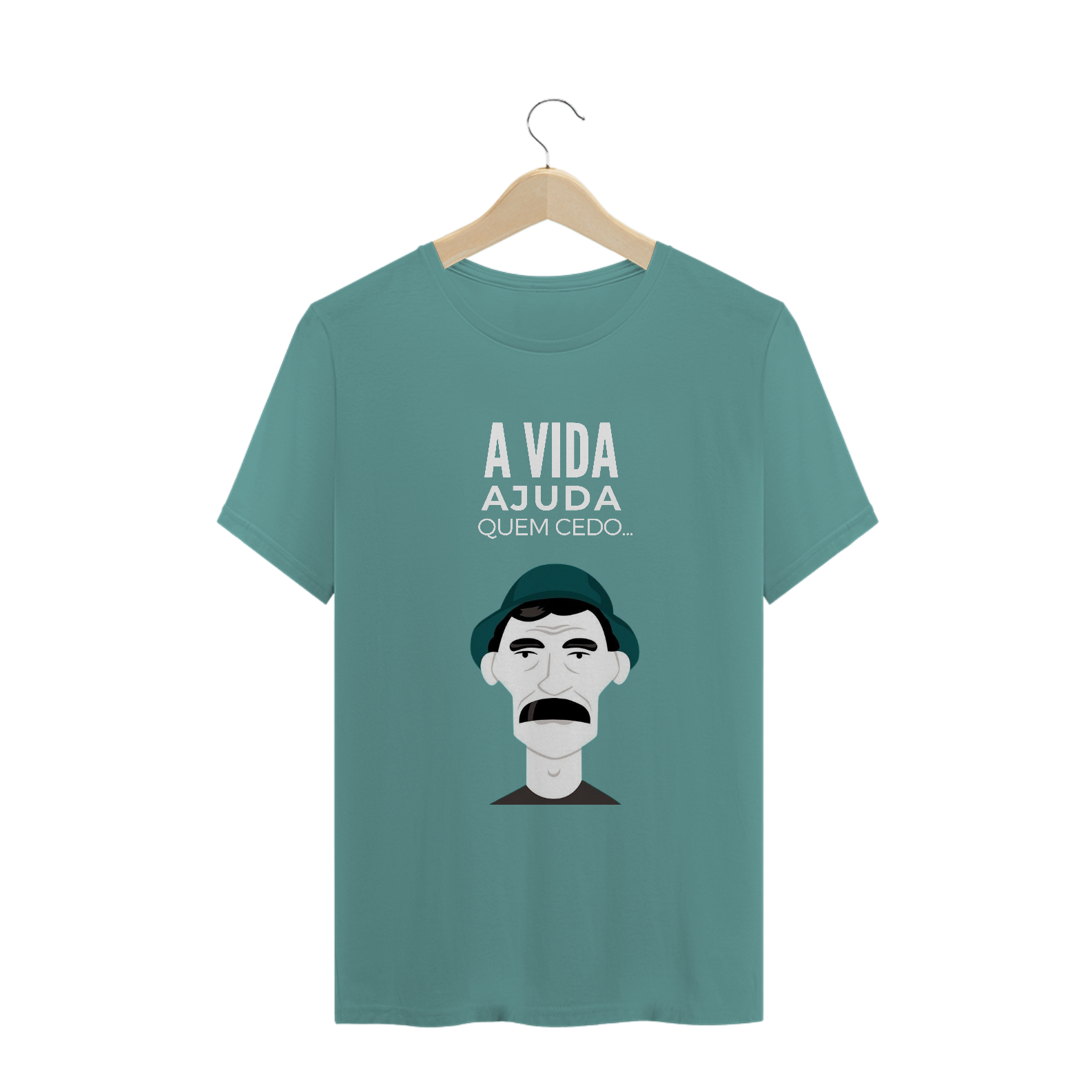 Nome do produto  T-shirt Estonada A Vida Ajuda Quem Cedo Madruga